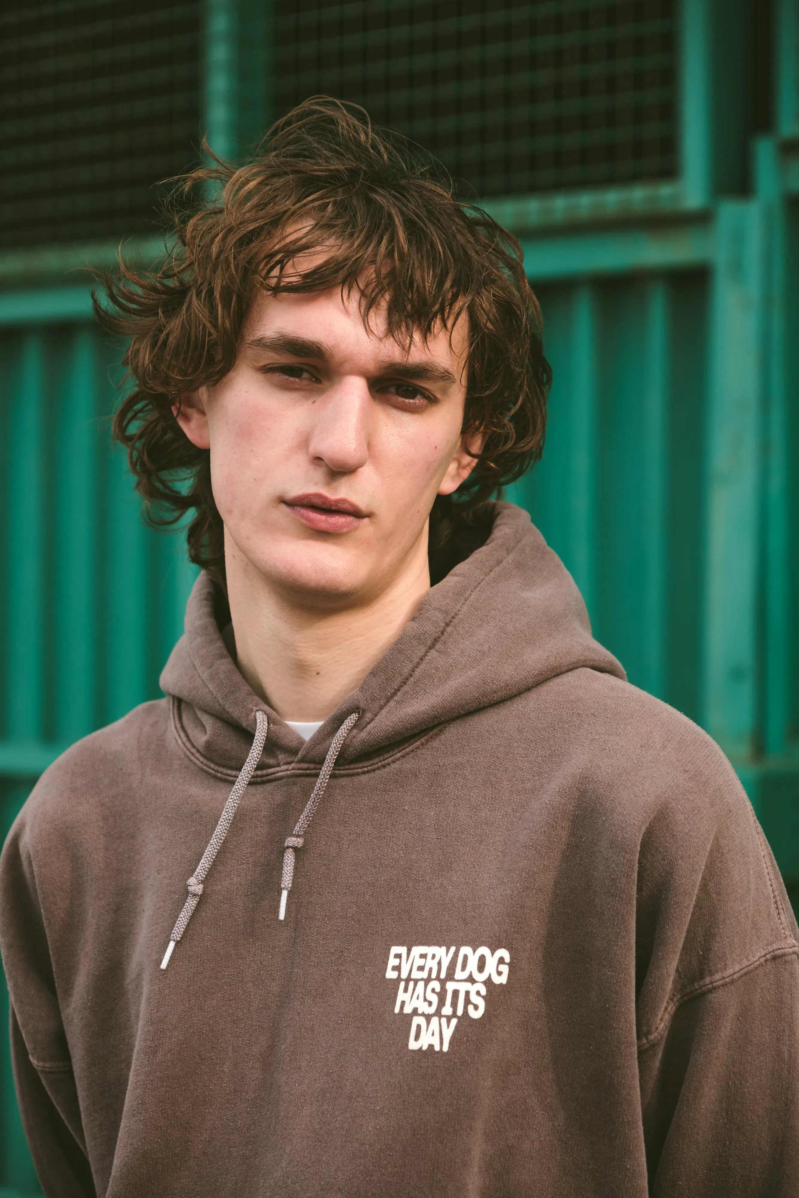 KBar Design KBAR X UN:IK 'Every Dog Has Its Day' Vintage Washed Hoodie - Cocoa