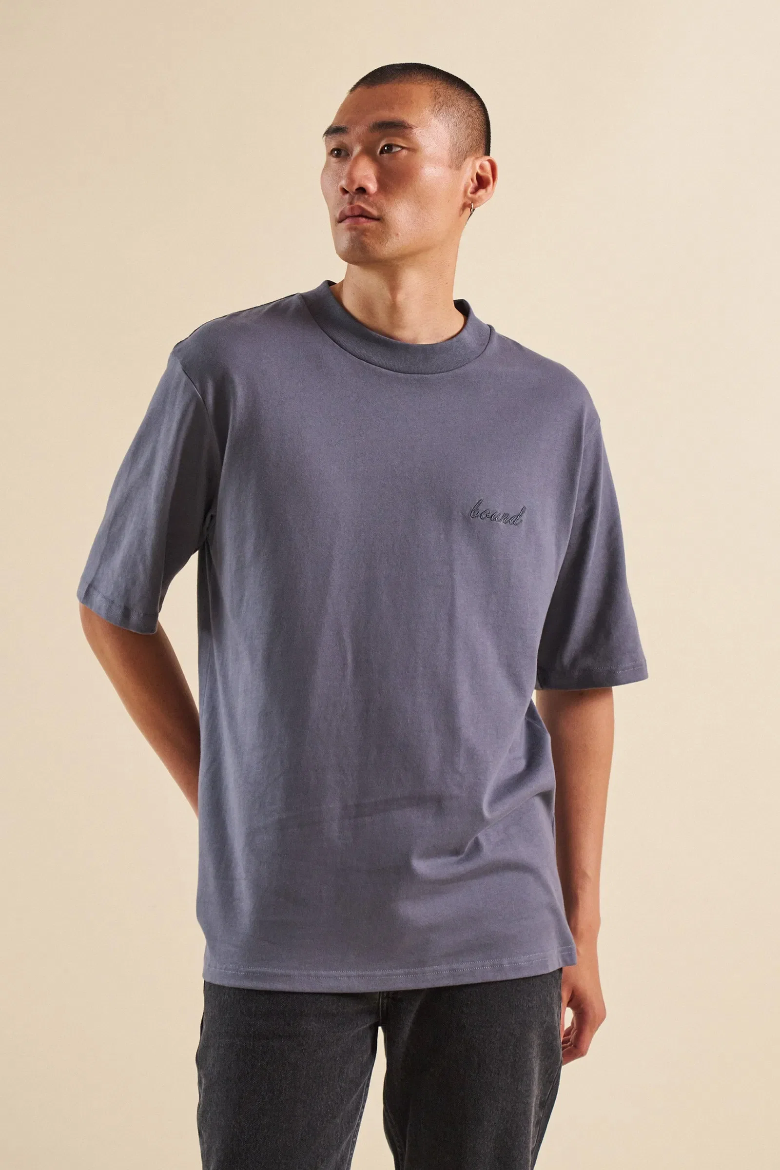 bound Graphite Script Tee