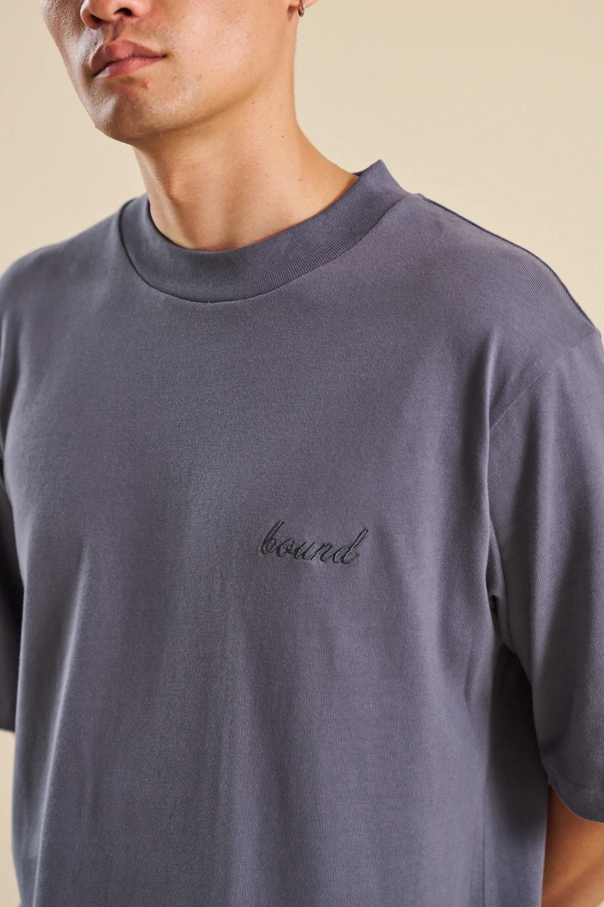 bound Graphite Script Tee
