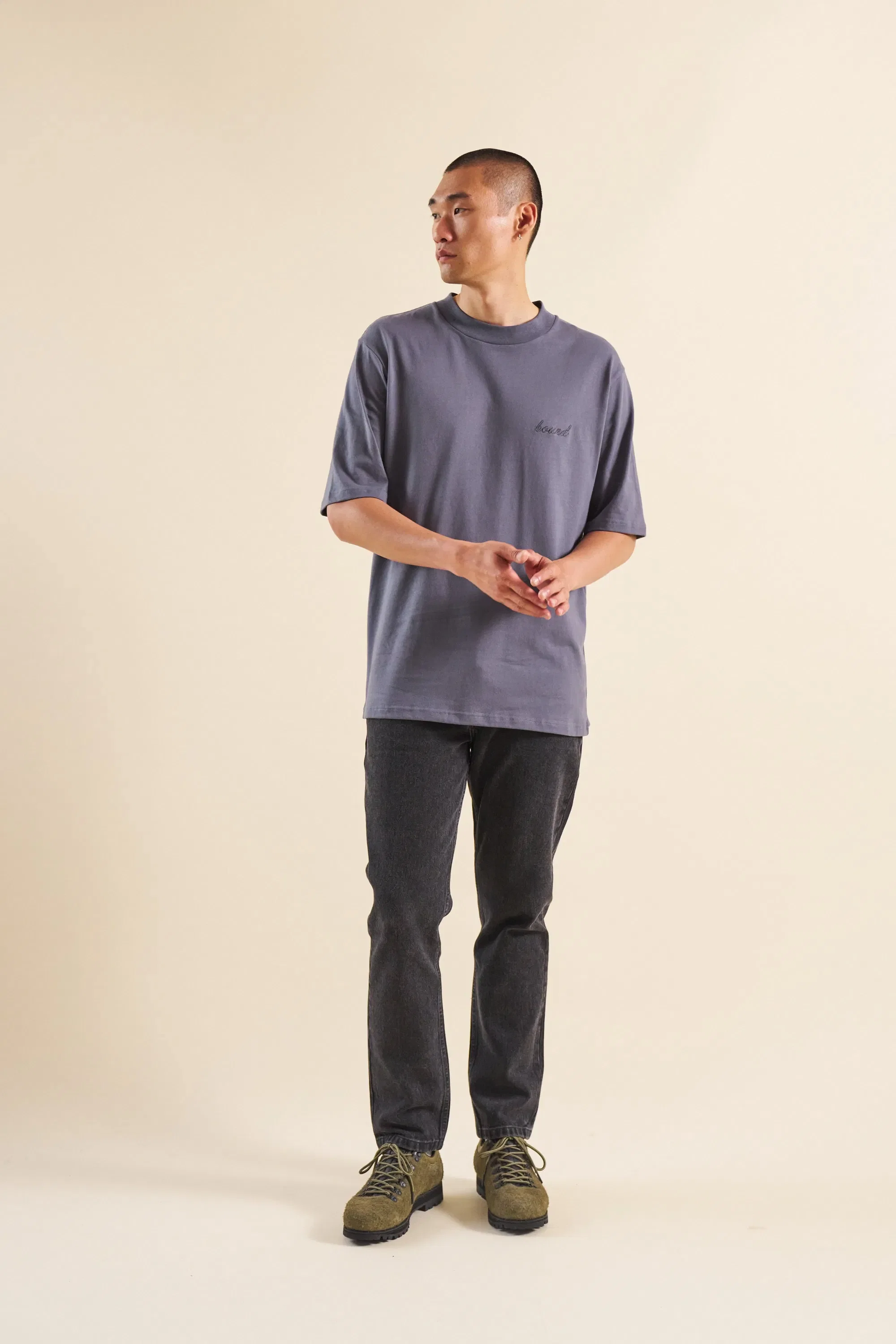 bound Graphite Script Tee