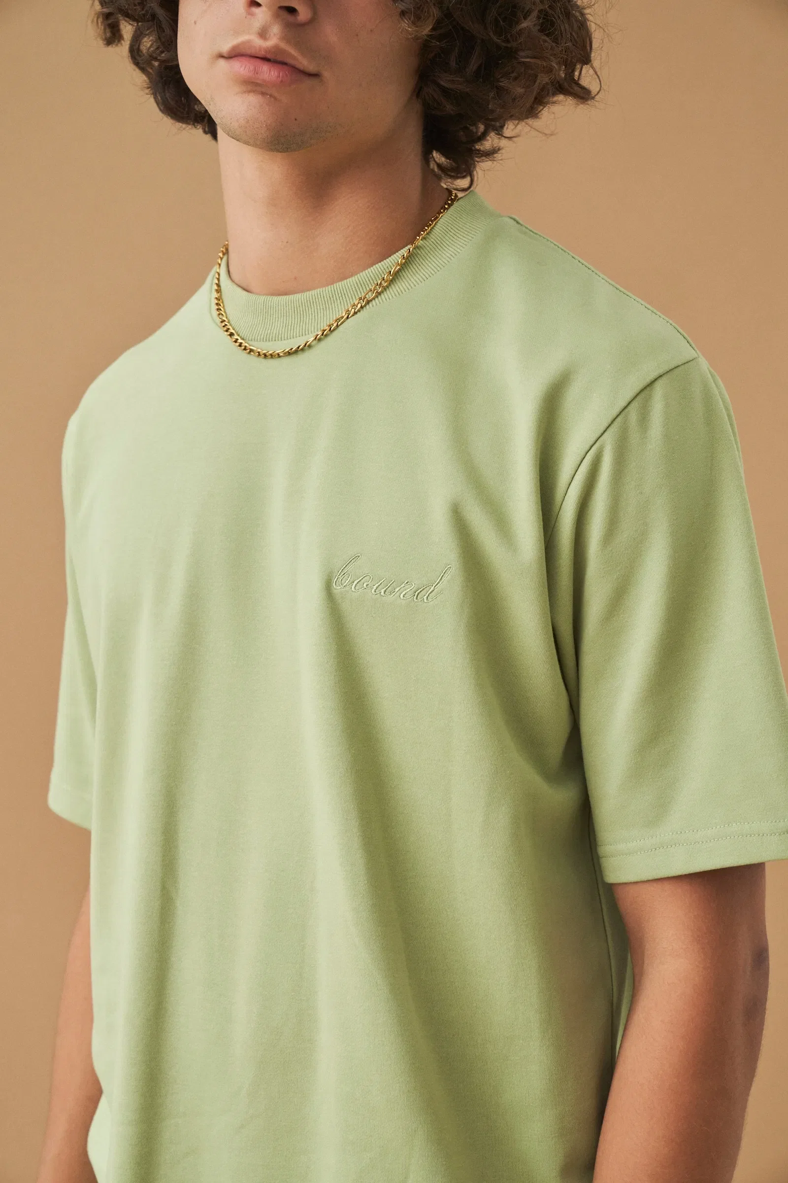 bound Pistachio Script Tee