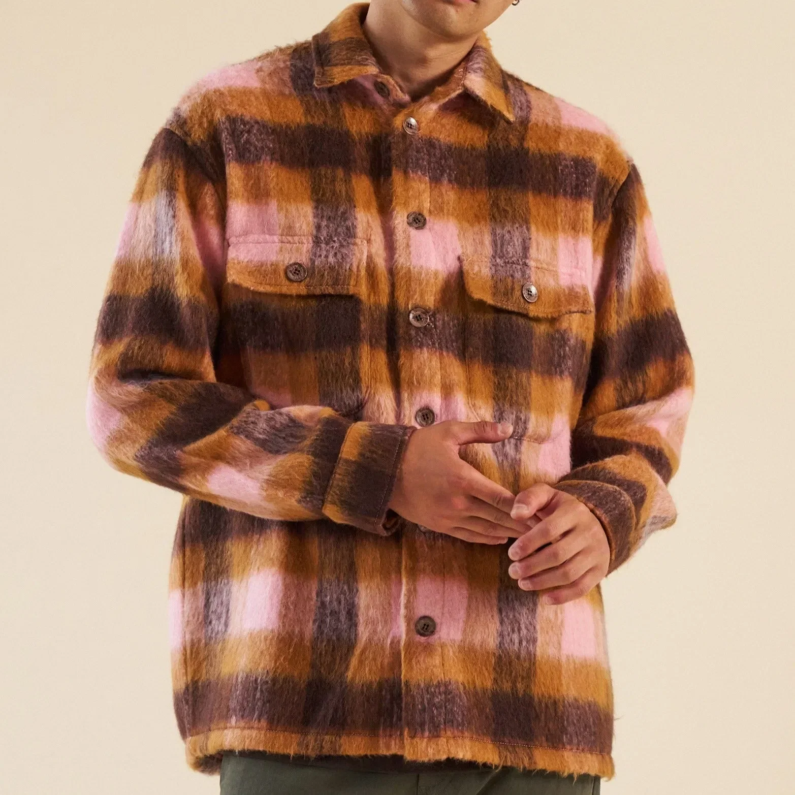 bound 'Maple' Brushed Check Flannel Shirt