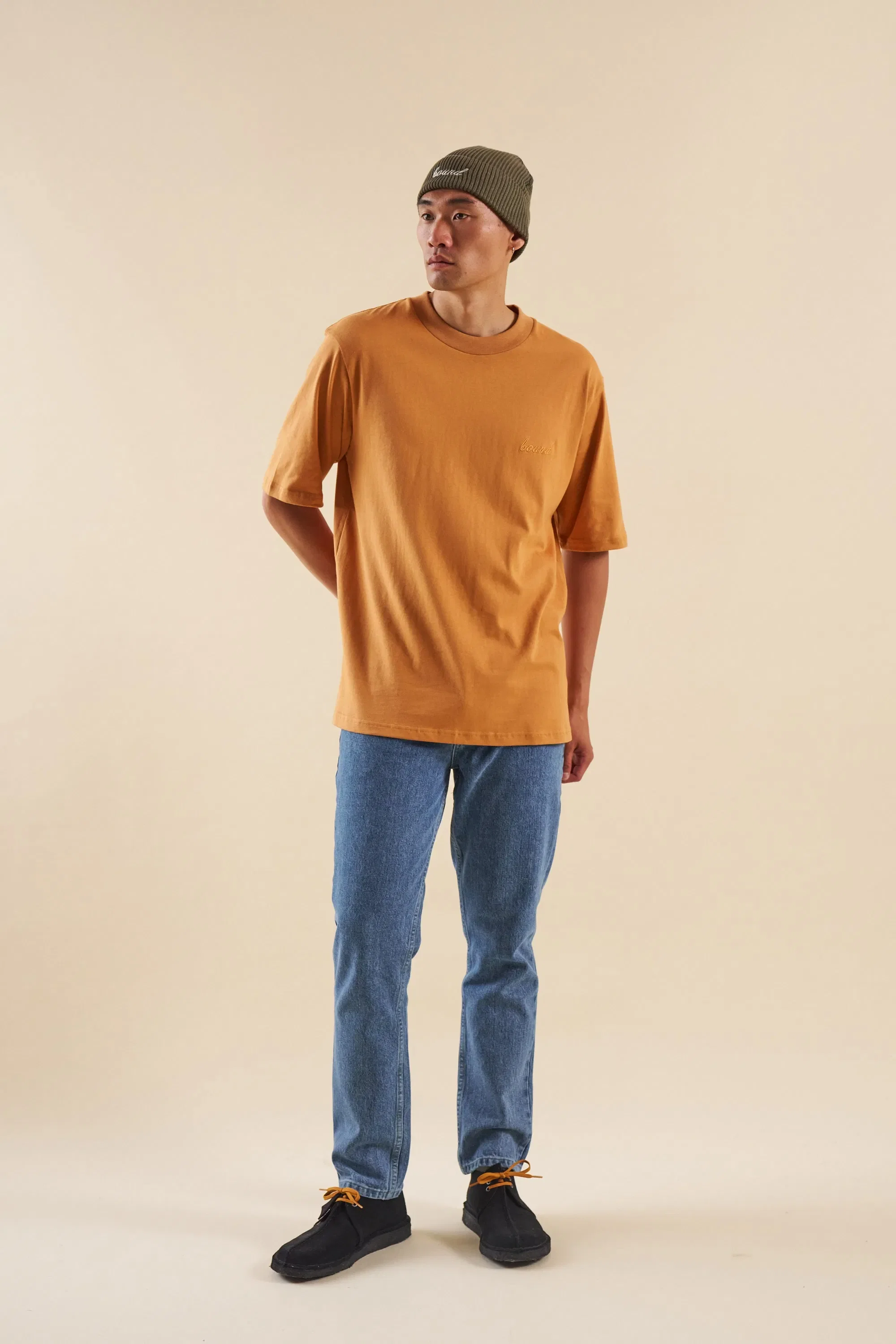 bound Burnt Orange Script Tee