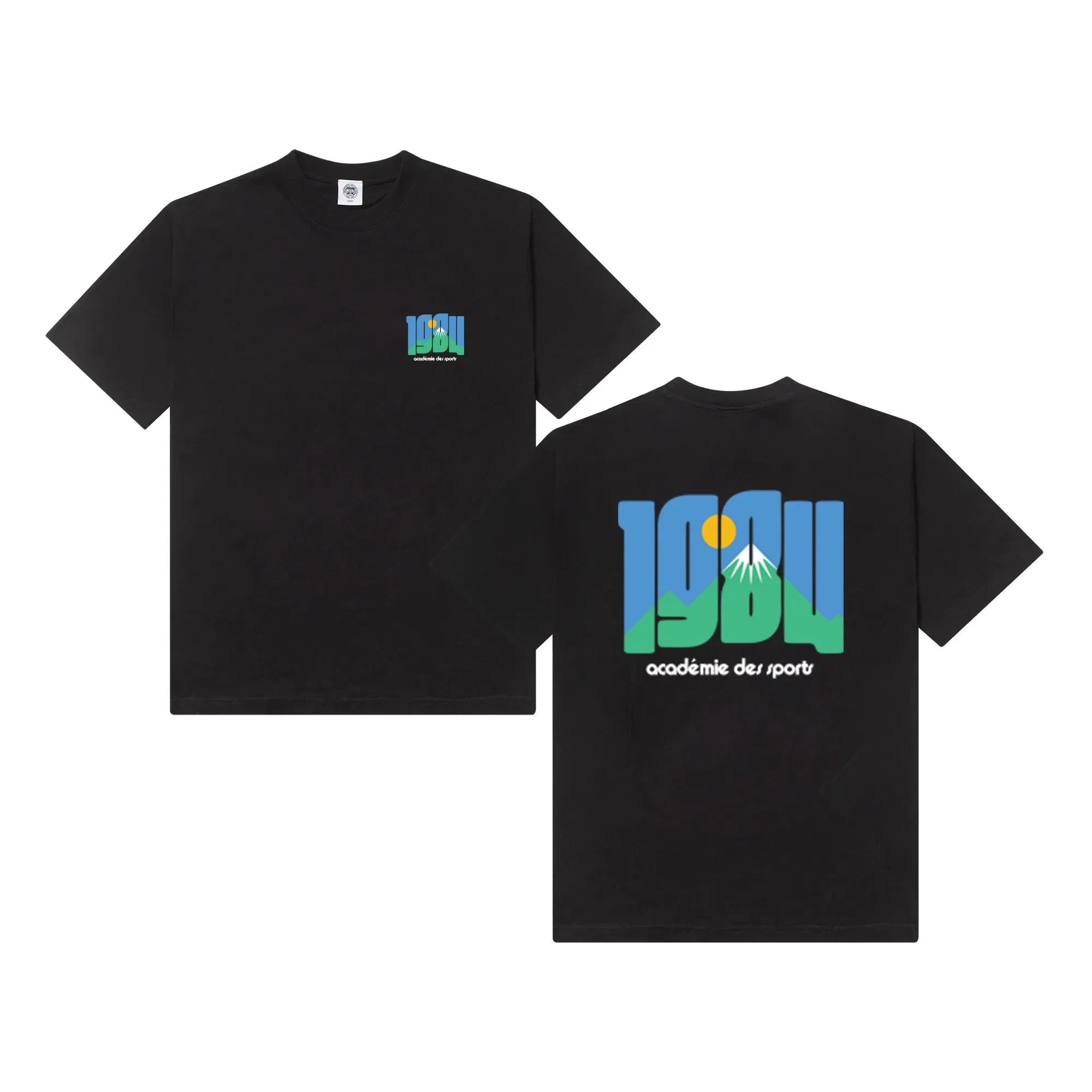 Vice 84 'Retro Mountain' Tee - Black