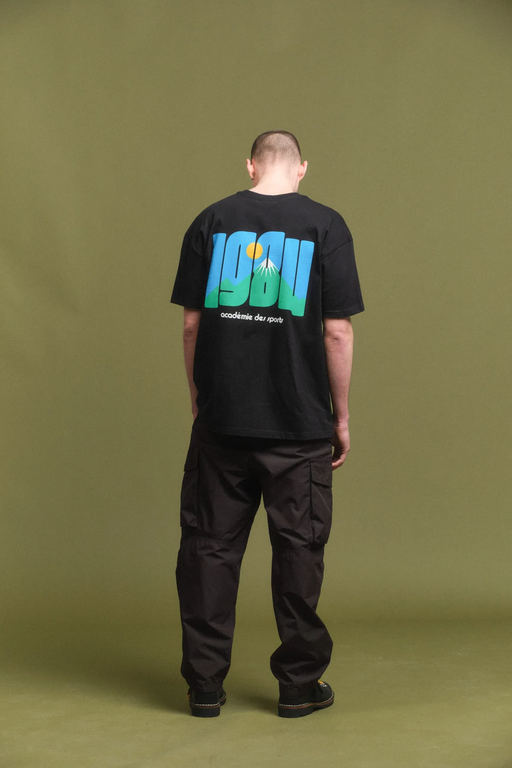 Vice 84 'Retro Mountain' Tee - Black