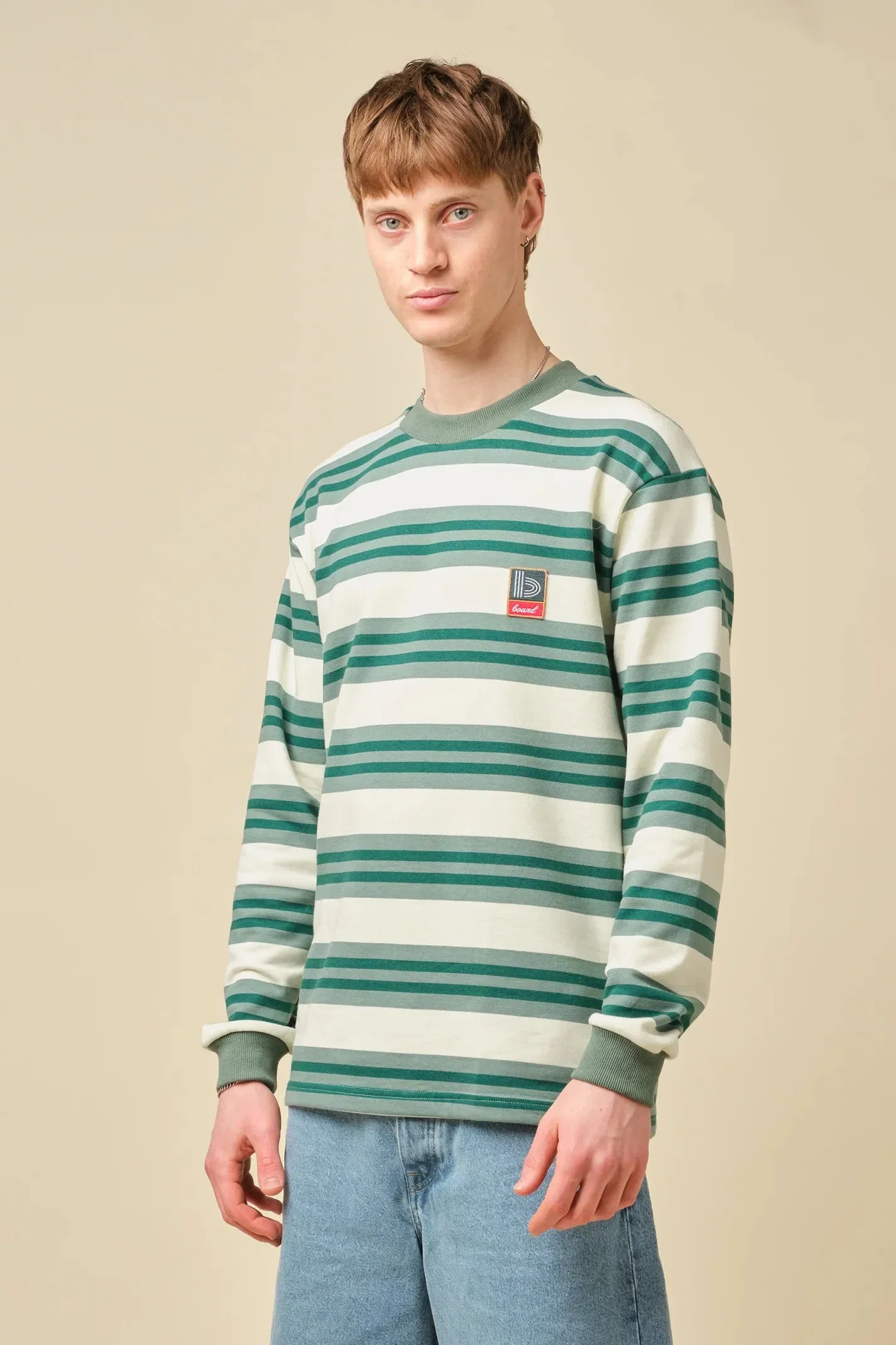 bound Eucalyptus Stripe Longsleeve Tee