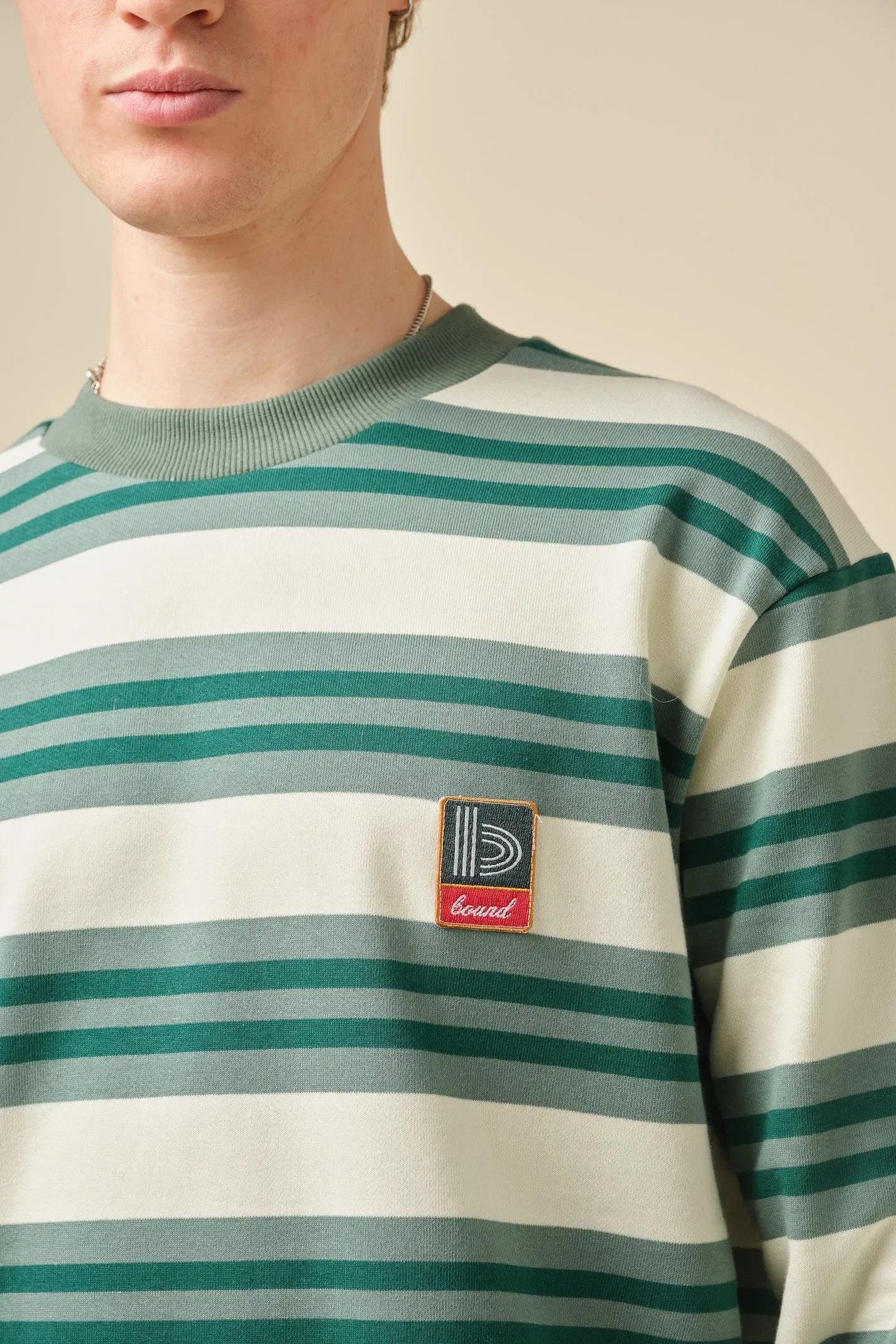 bound Eucalyptus Stripe Longsleeve Tee