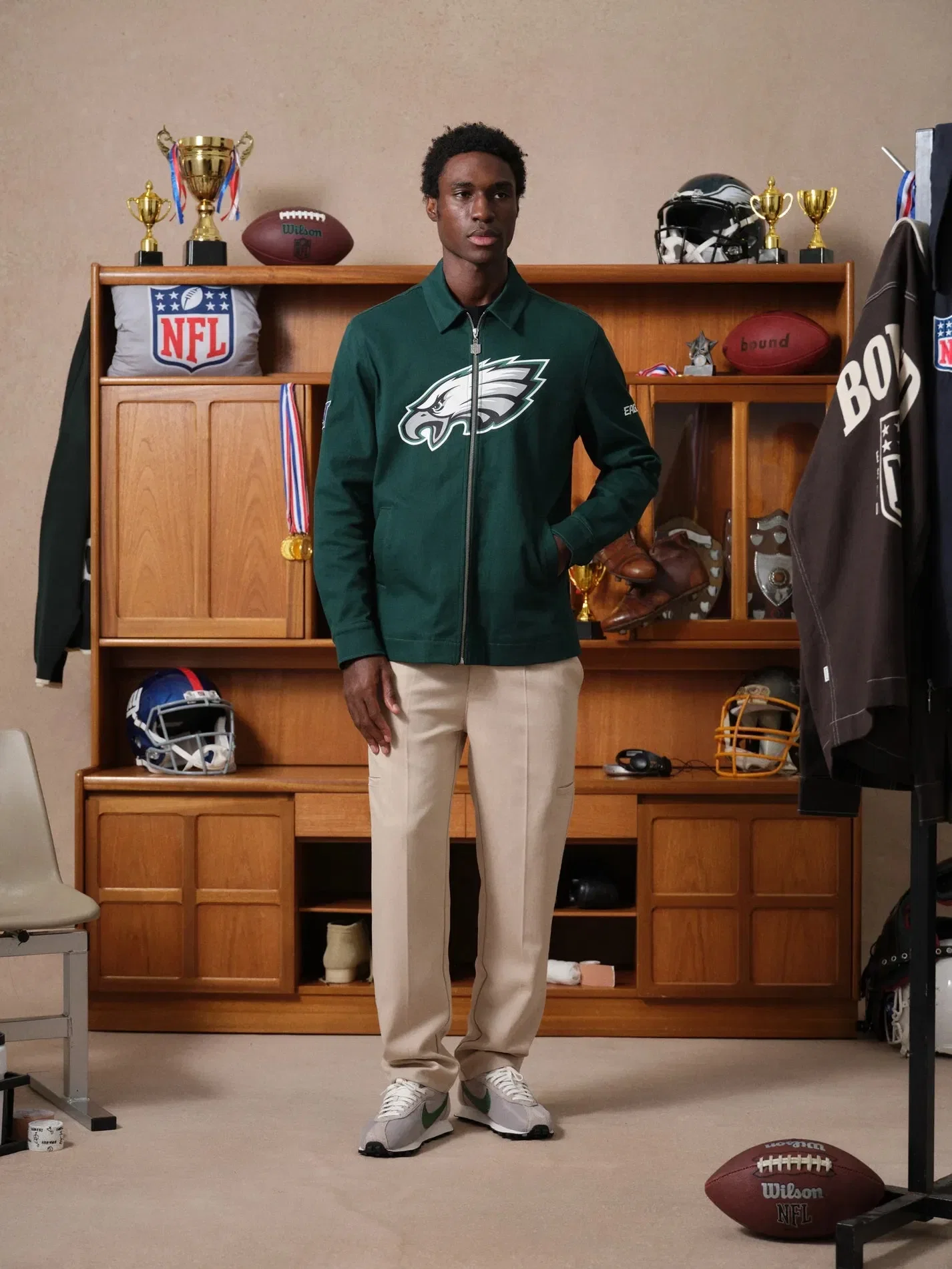 bound x NFL Eagles Canvas Chore Jacket