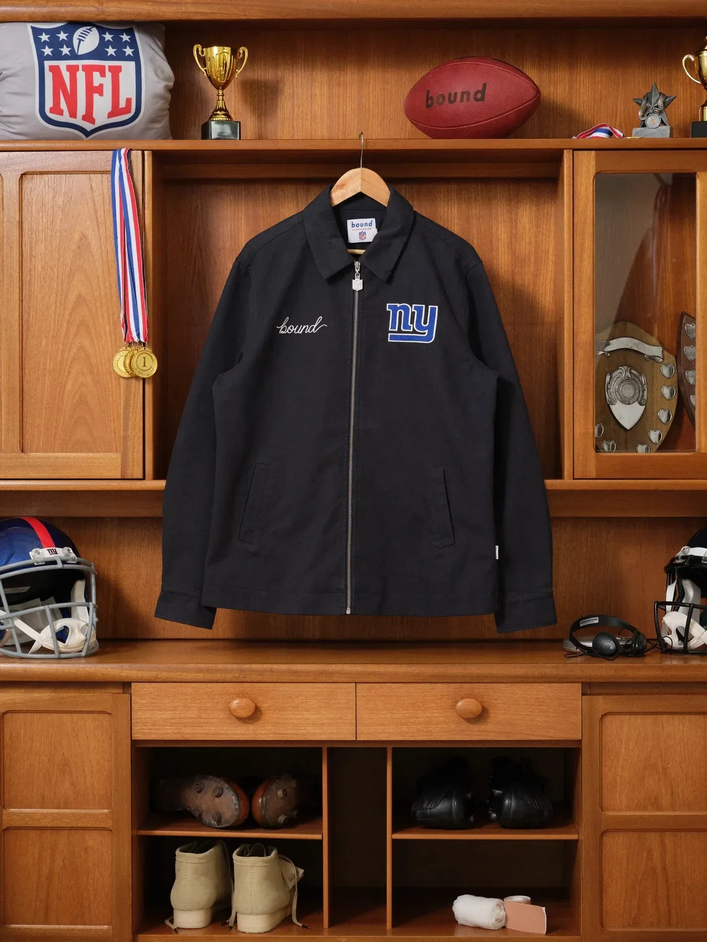 bound x NFL Giants Canvas Chore Jacket