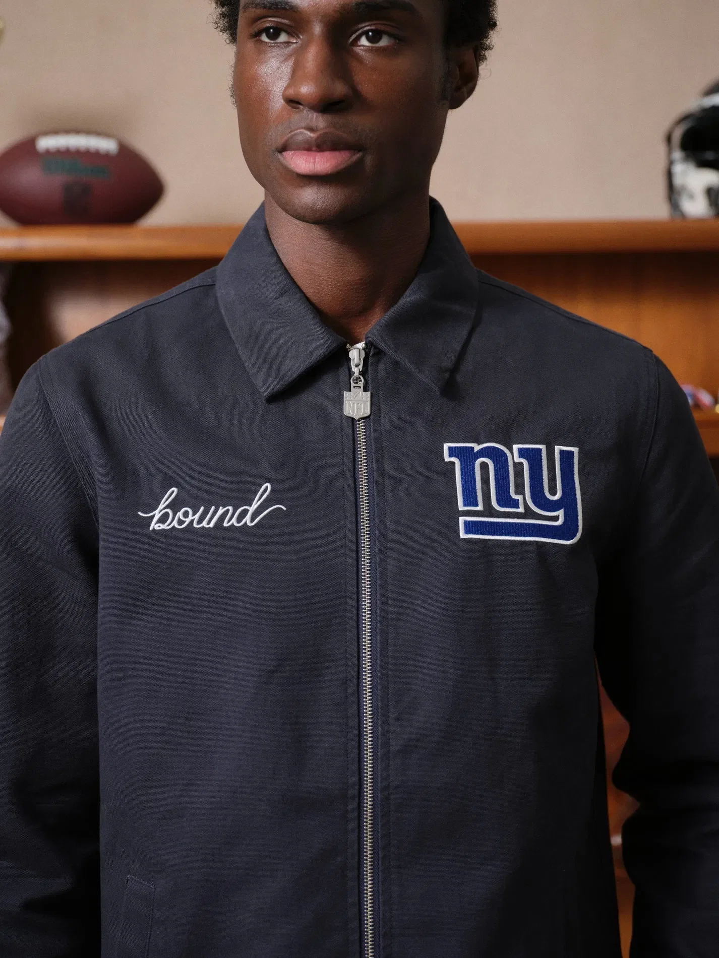 bound x NFL Giants Canvas Chore Jacket