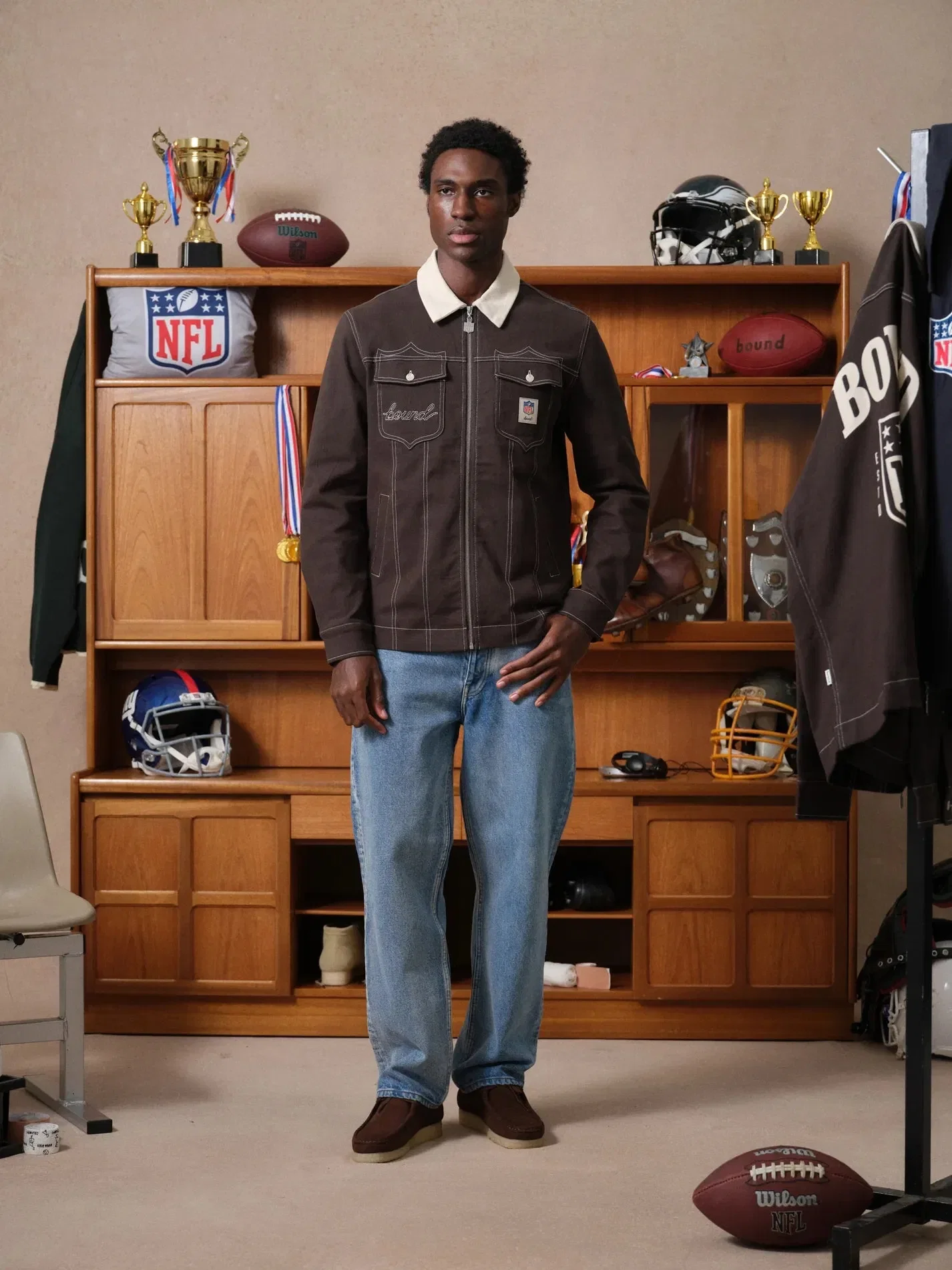 bound x NFL Vintage Canvas Chore Jacket
