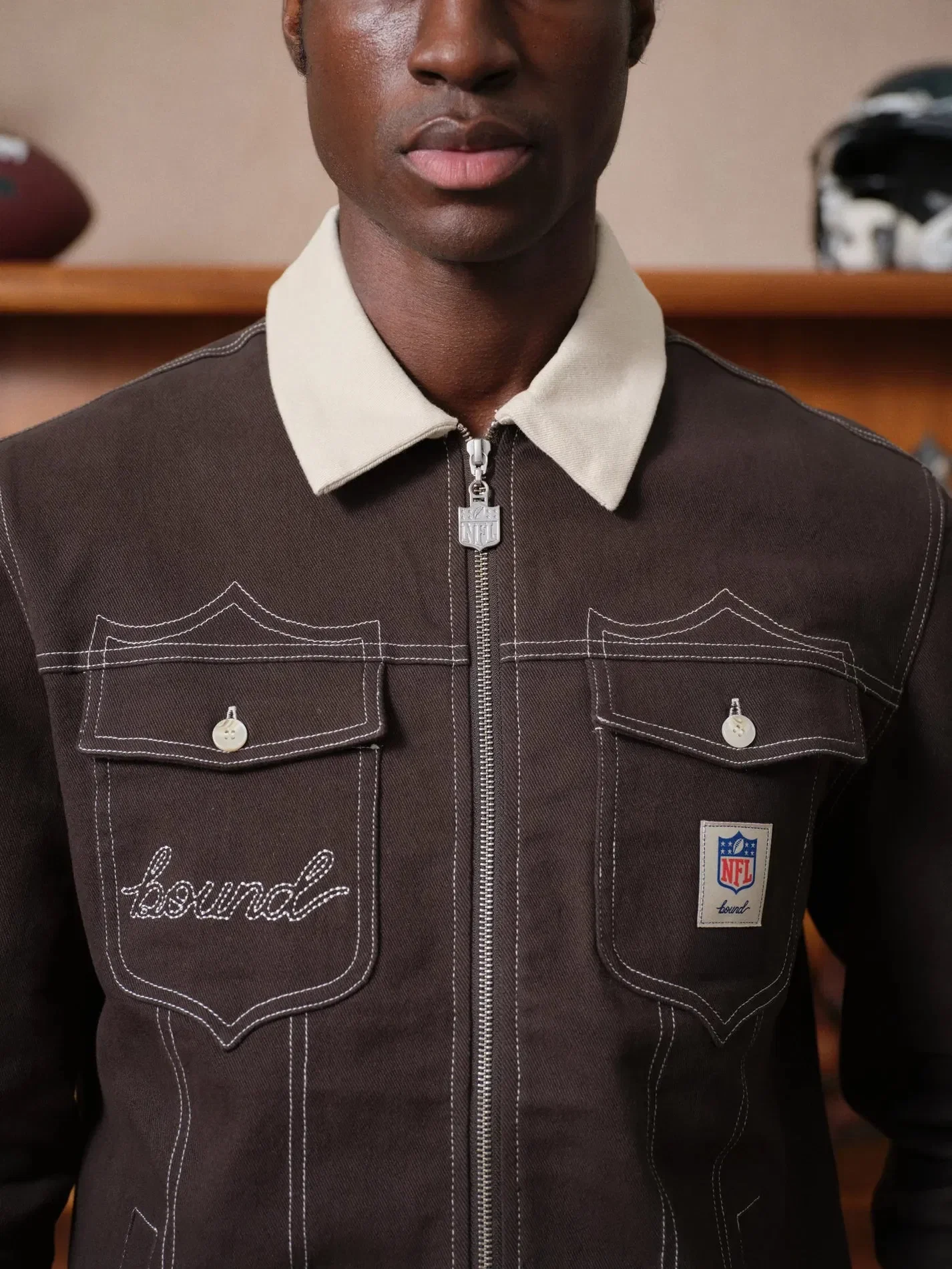 bound x NFL Vintage Canvas Chore Jacket