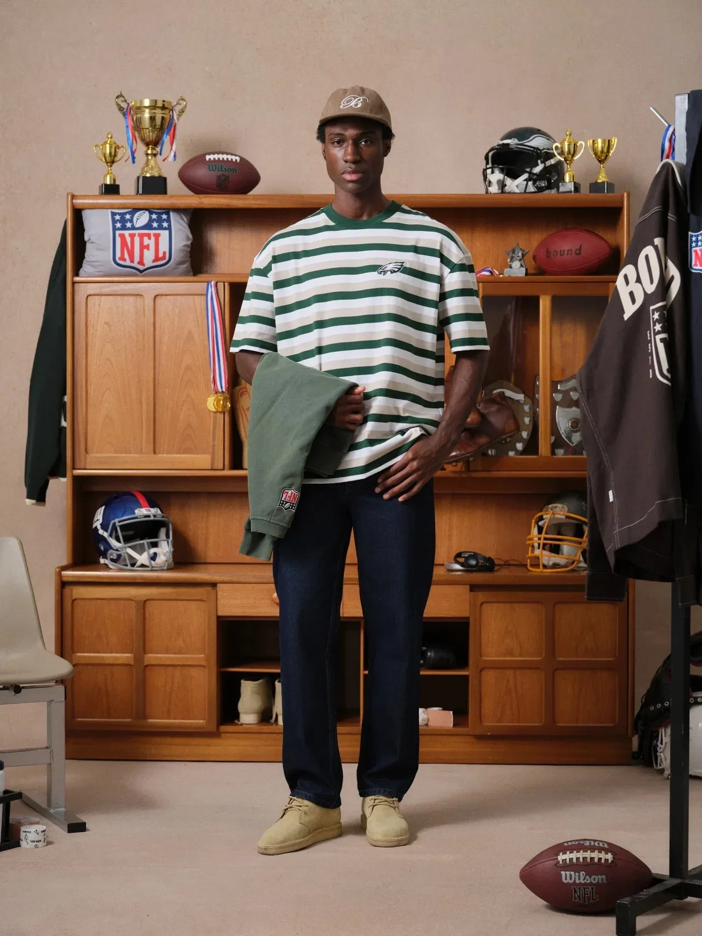 bound x NFL Eagles Stripe Tee