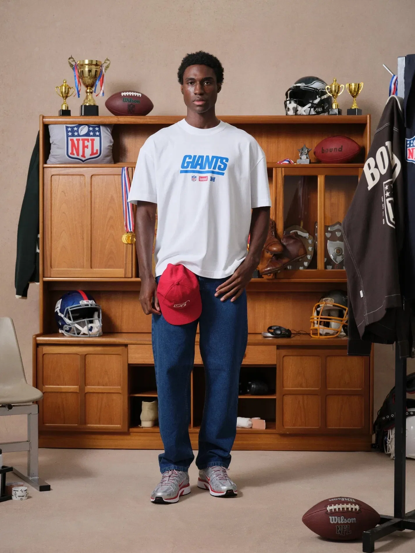 bound x NFL Giants Tee - White