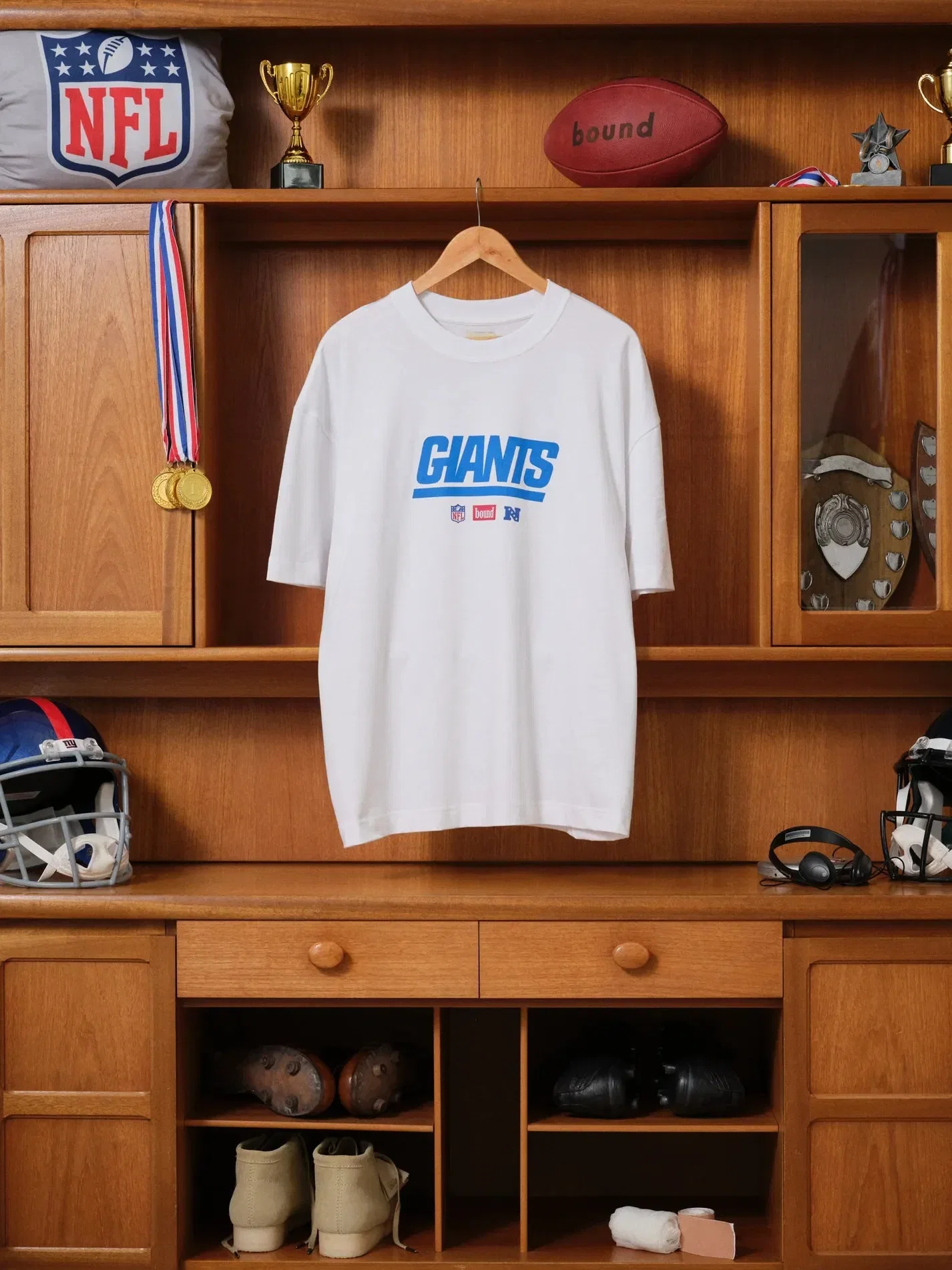 bound x NFL Giants Tee - White