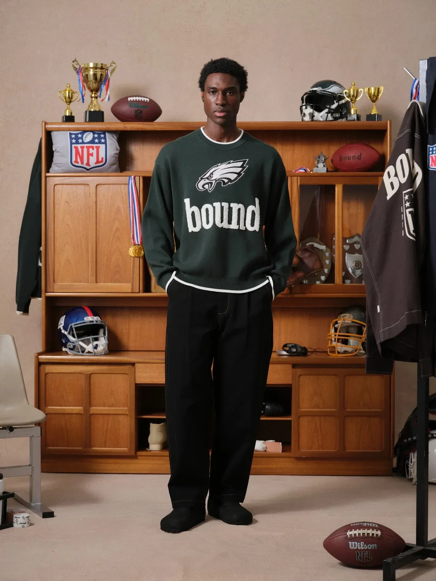 bound x NFL Eagles Knitwear Sweater - Green