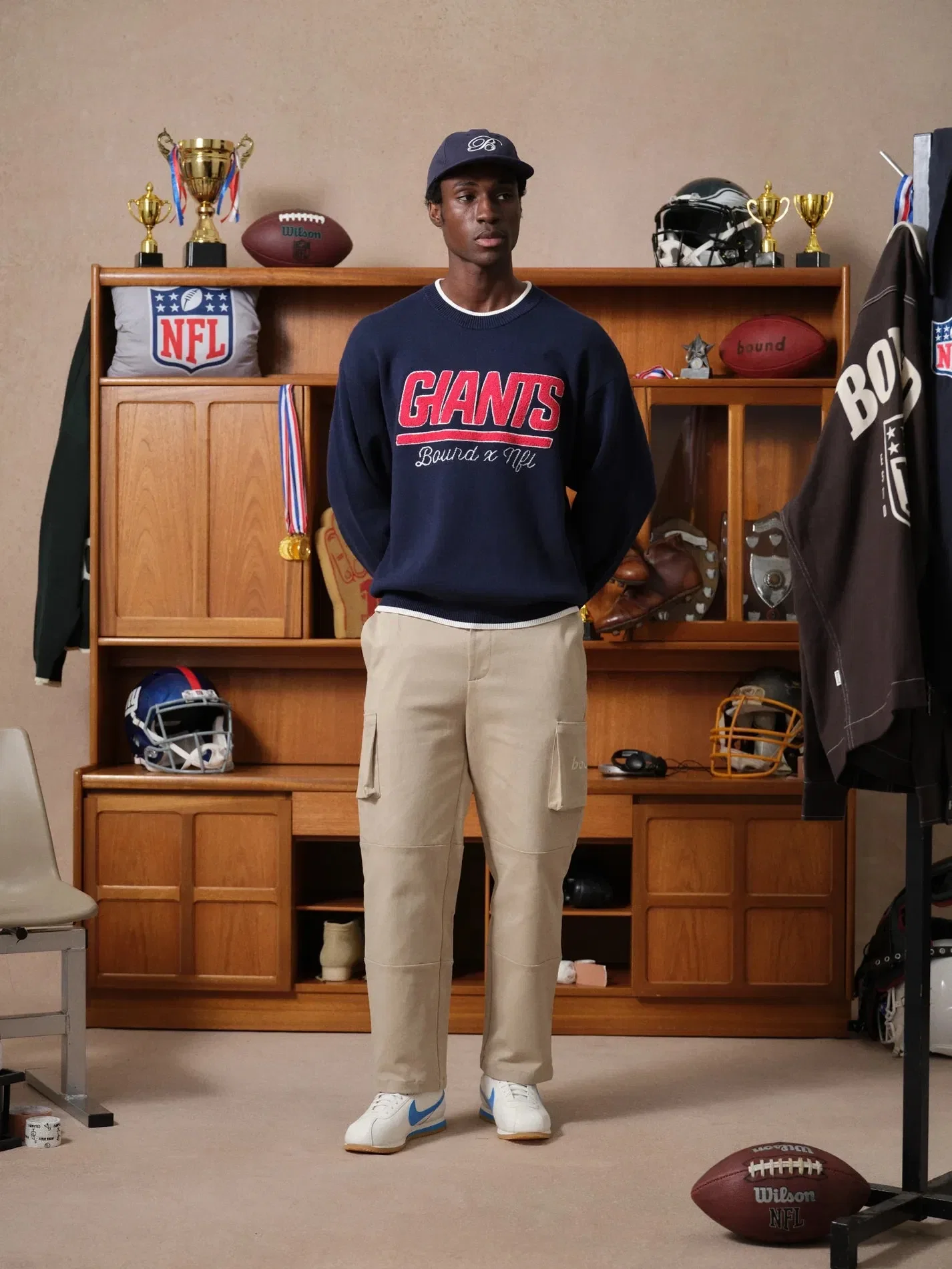 bound x NFL Giants Knitwear Sweater - Navy