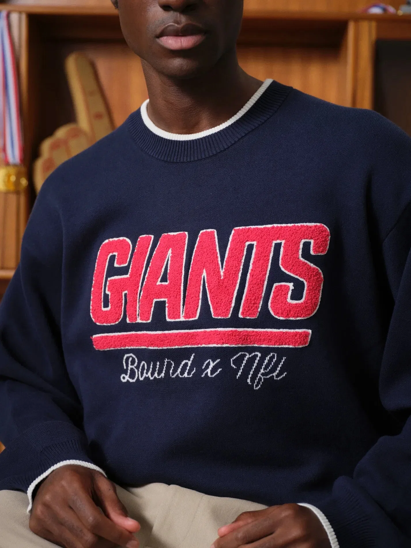bound x NFL Giants Knitwear Sweater - Navy