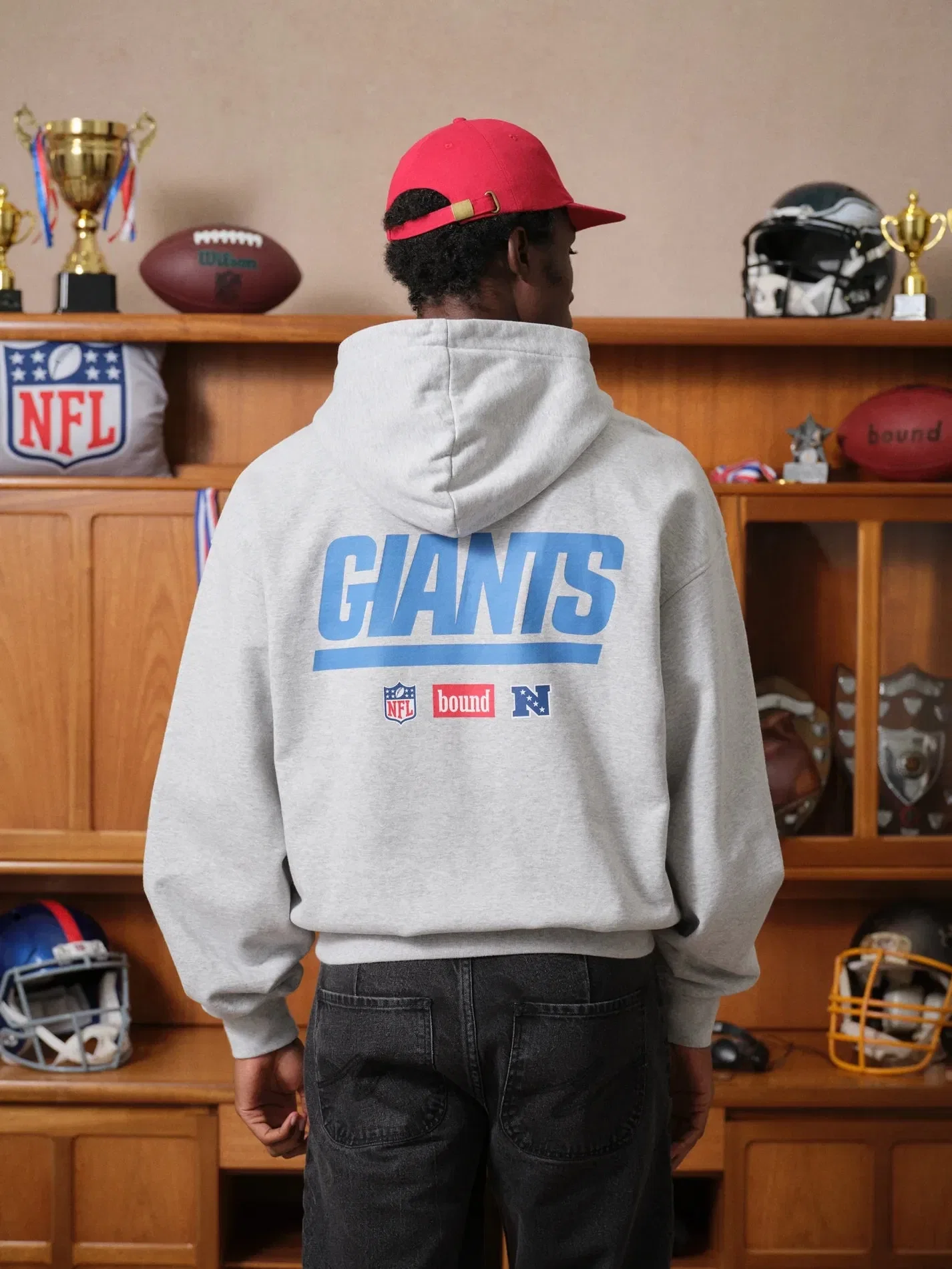 bound x NFL Giants Hoodie - Ash Grey