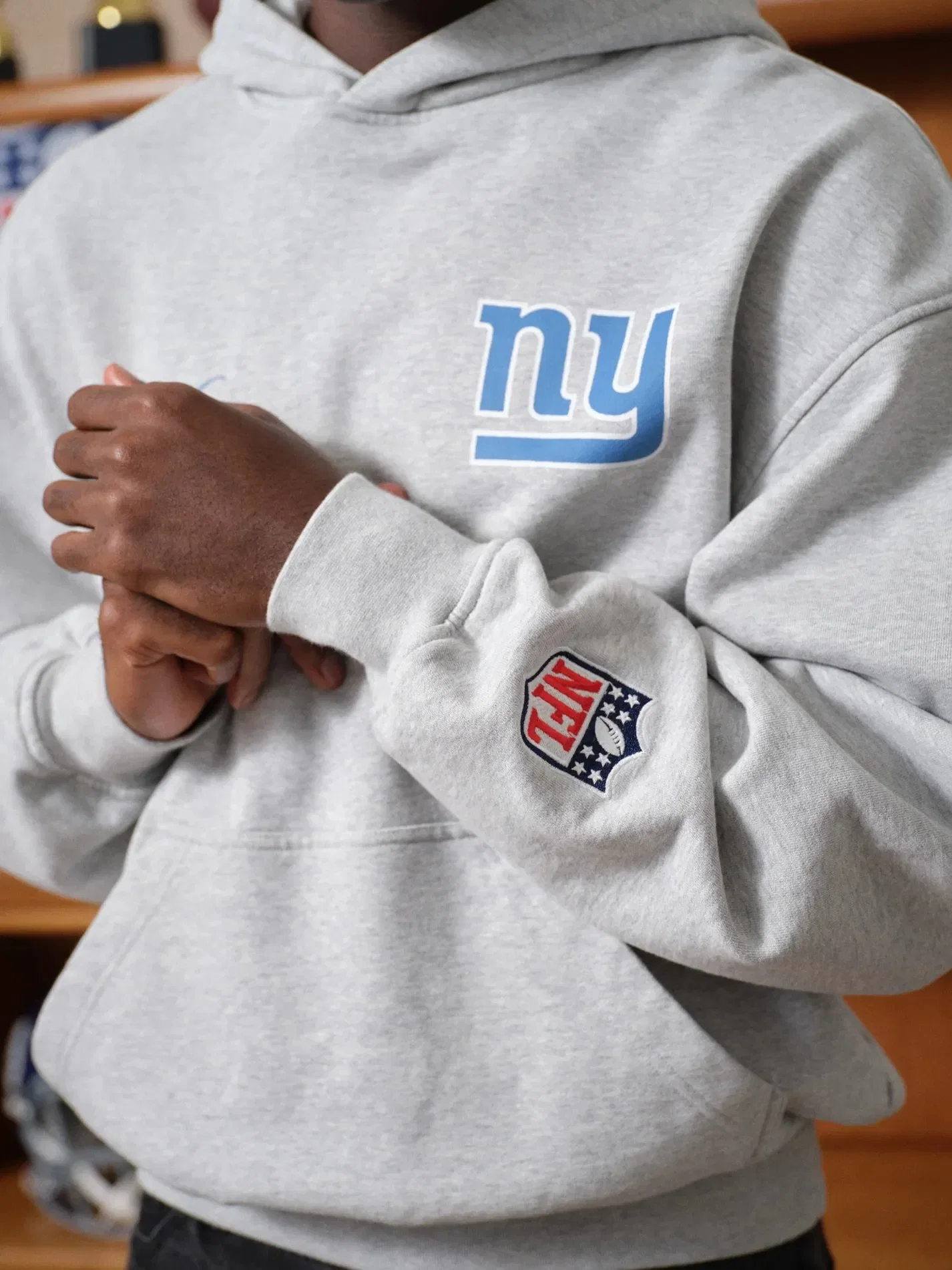 bound x NFL Giants Hoodie - Ash Grey