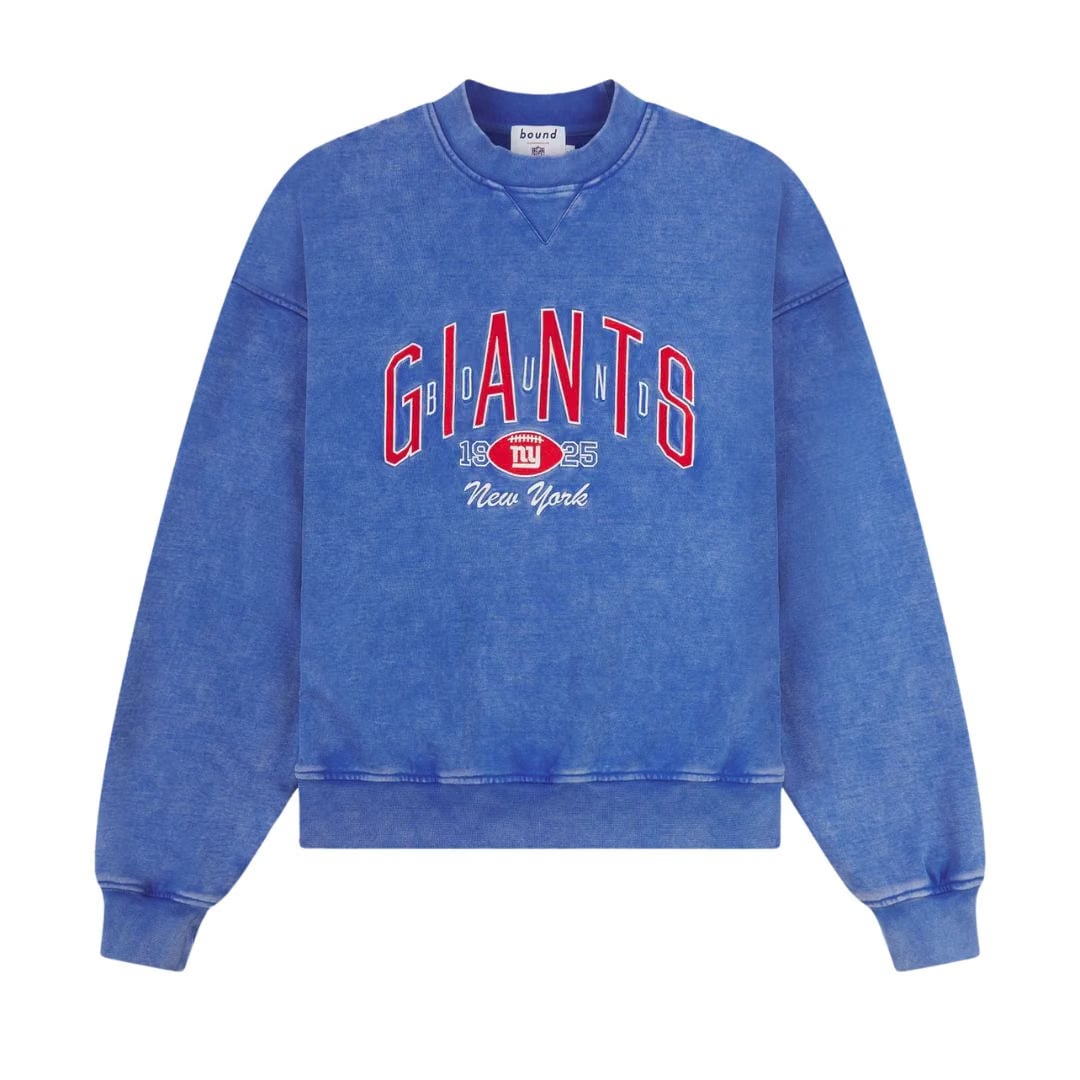 bound x NFL Giants Vintage Washed Sweater - Blue