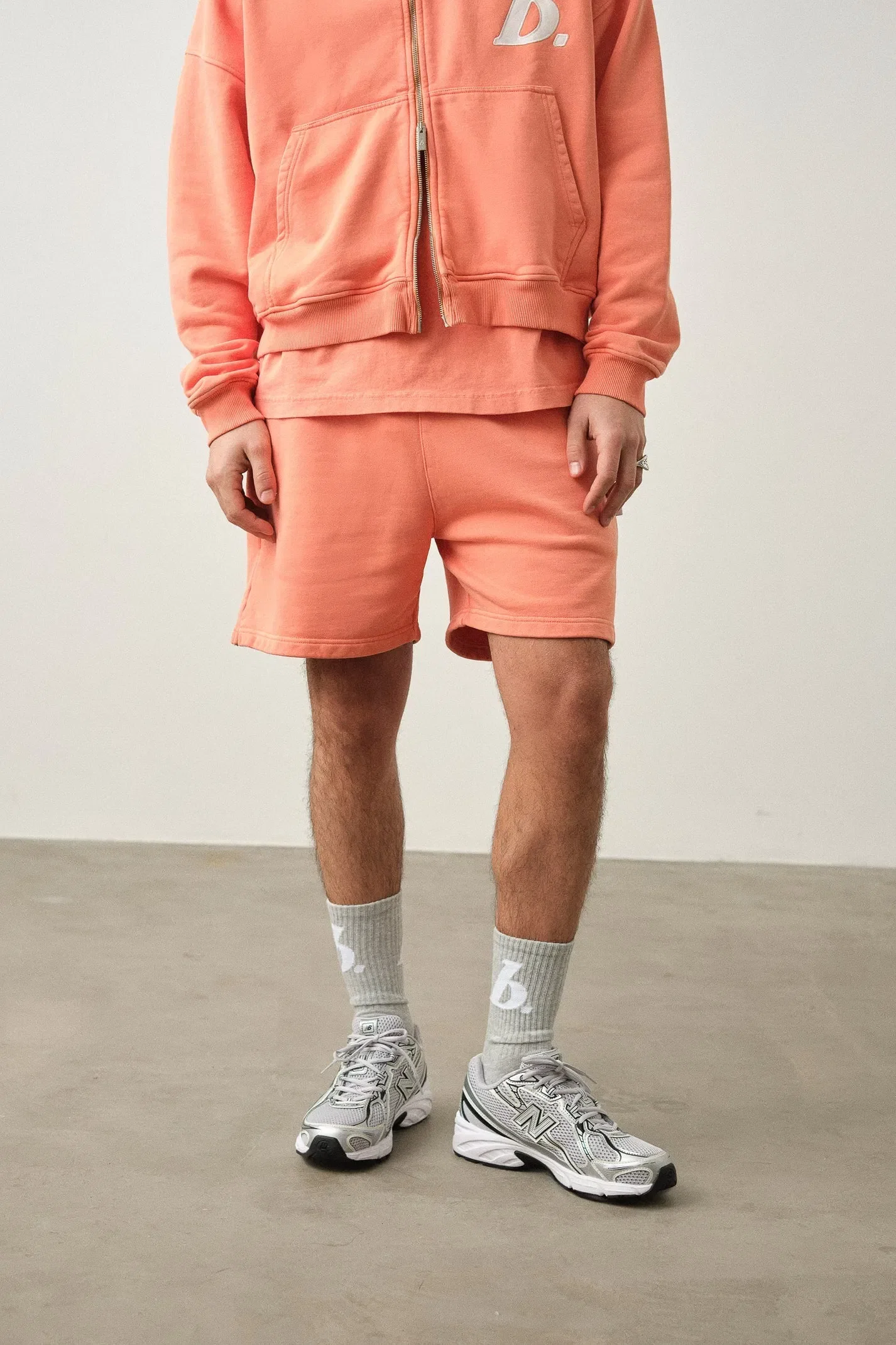 bound Stamp Shorts - Washed Peach