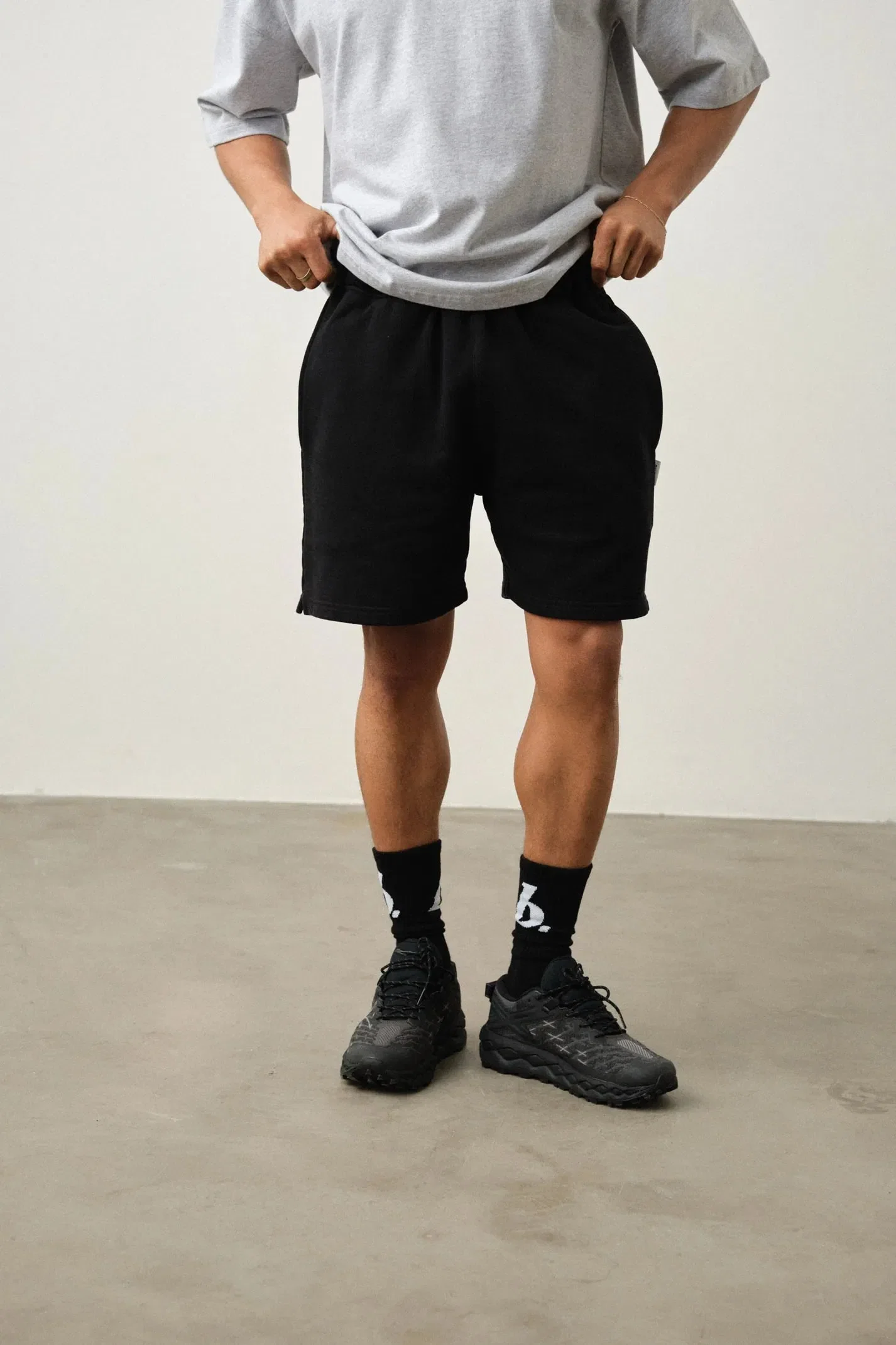 bound Stamp Shorts - Black