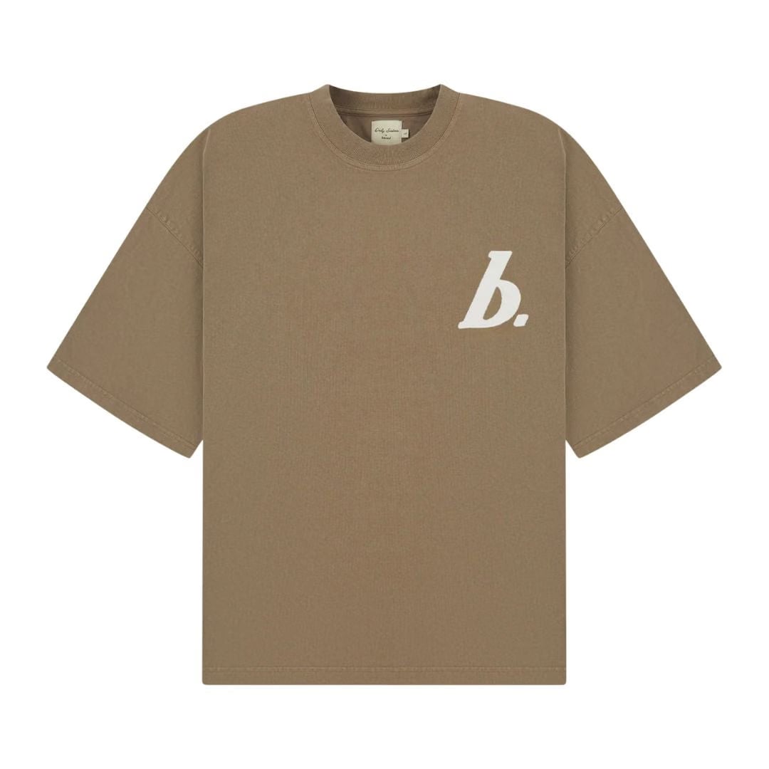 bound Stamp Boxy Tee - Washed Walnut
