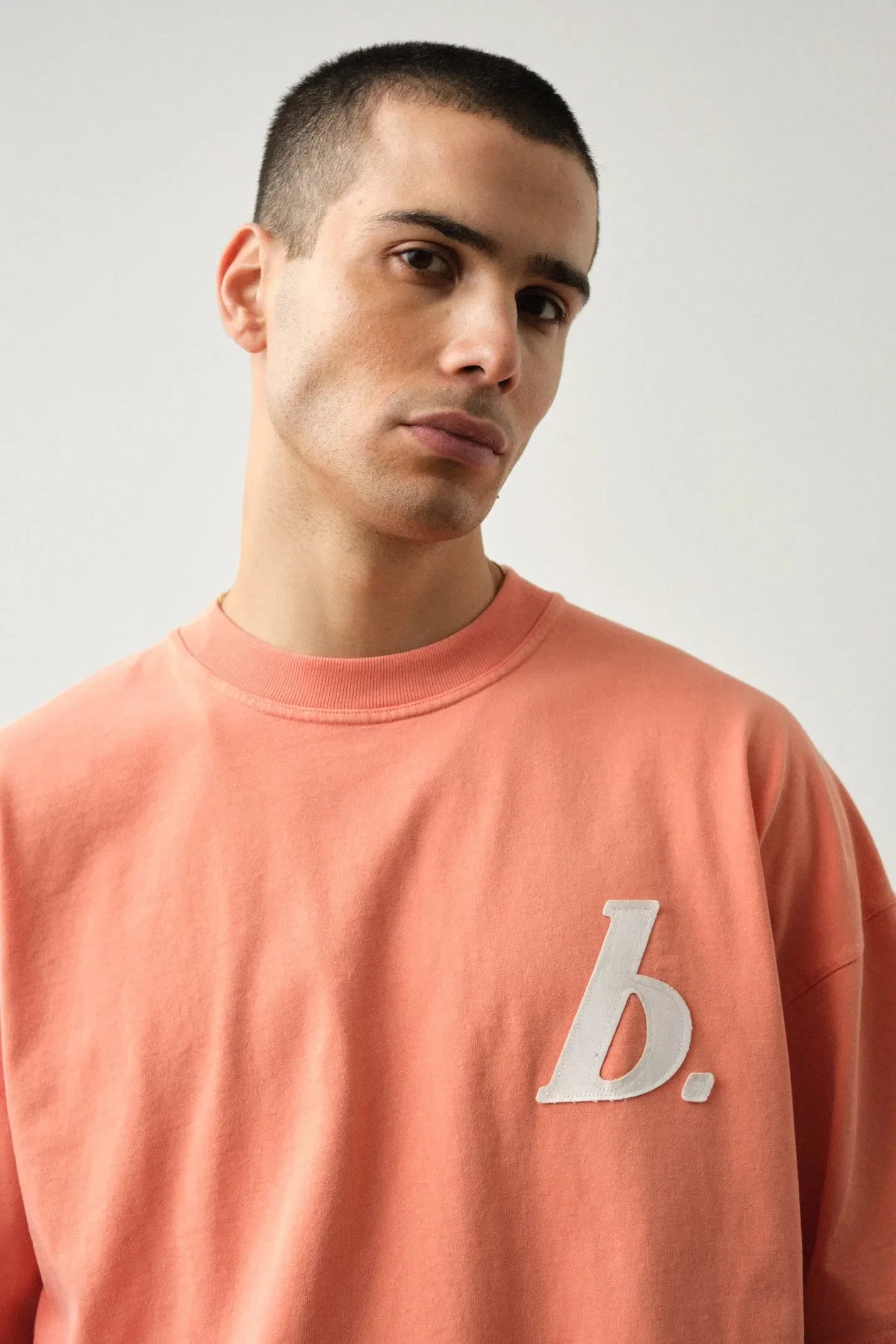 bound Stamp Boxy Tee - Washed Peach