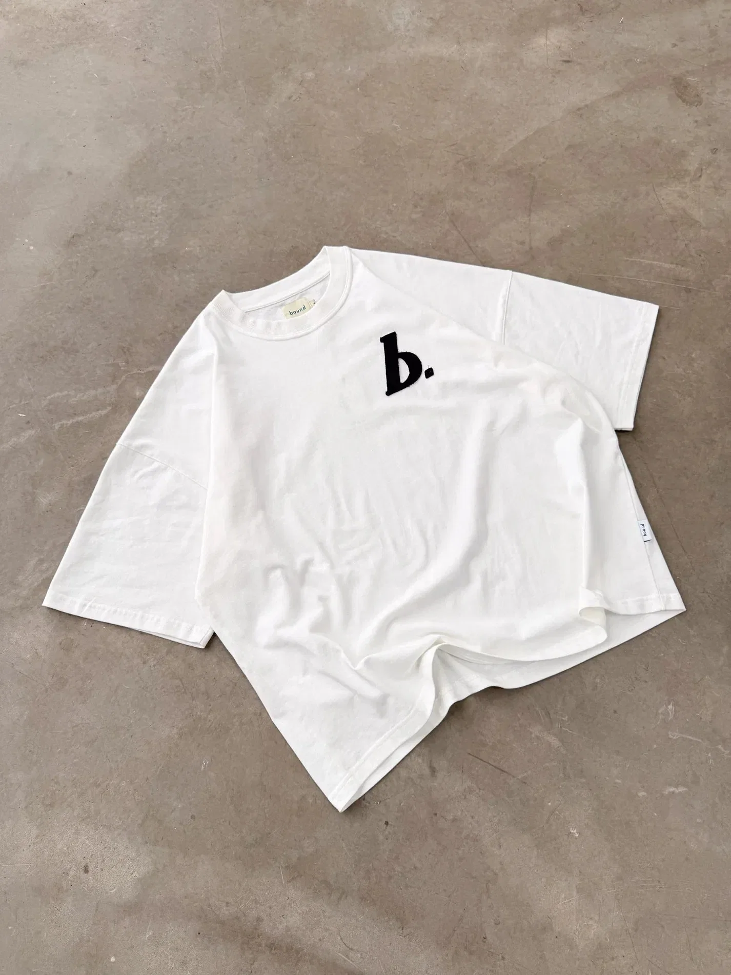 bound Stamp Boxy Tee - White