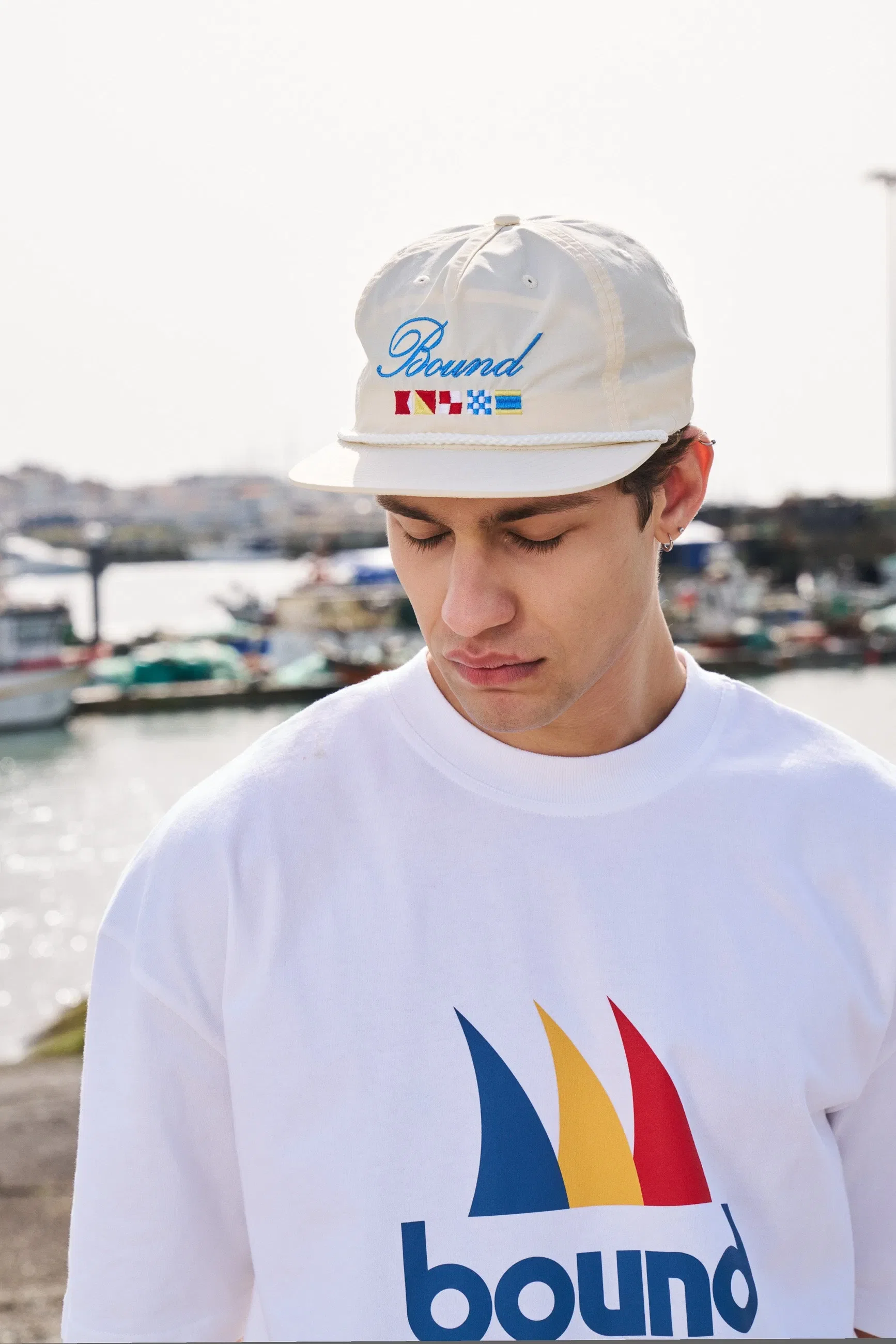 bound Nautico Rope Cap - Ecru