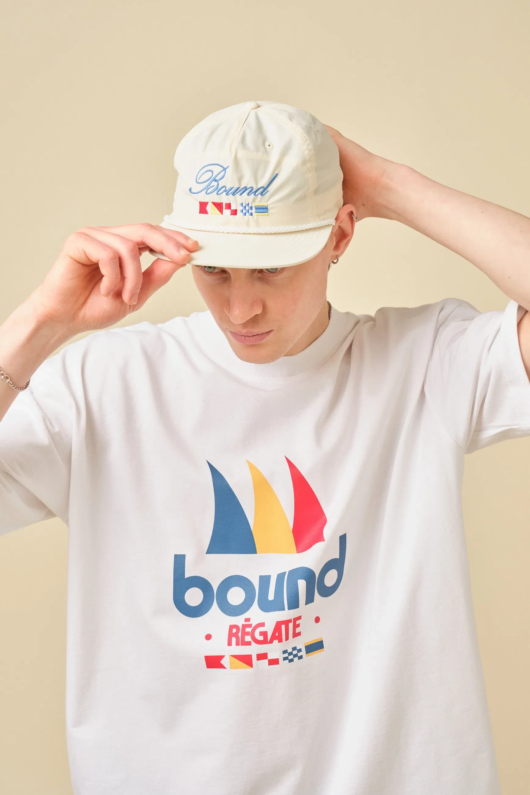 bound Nautico Rope Cap - Ecru
