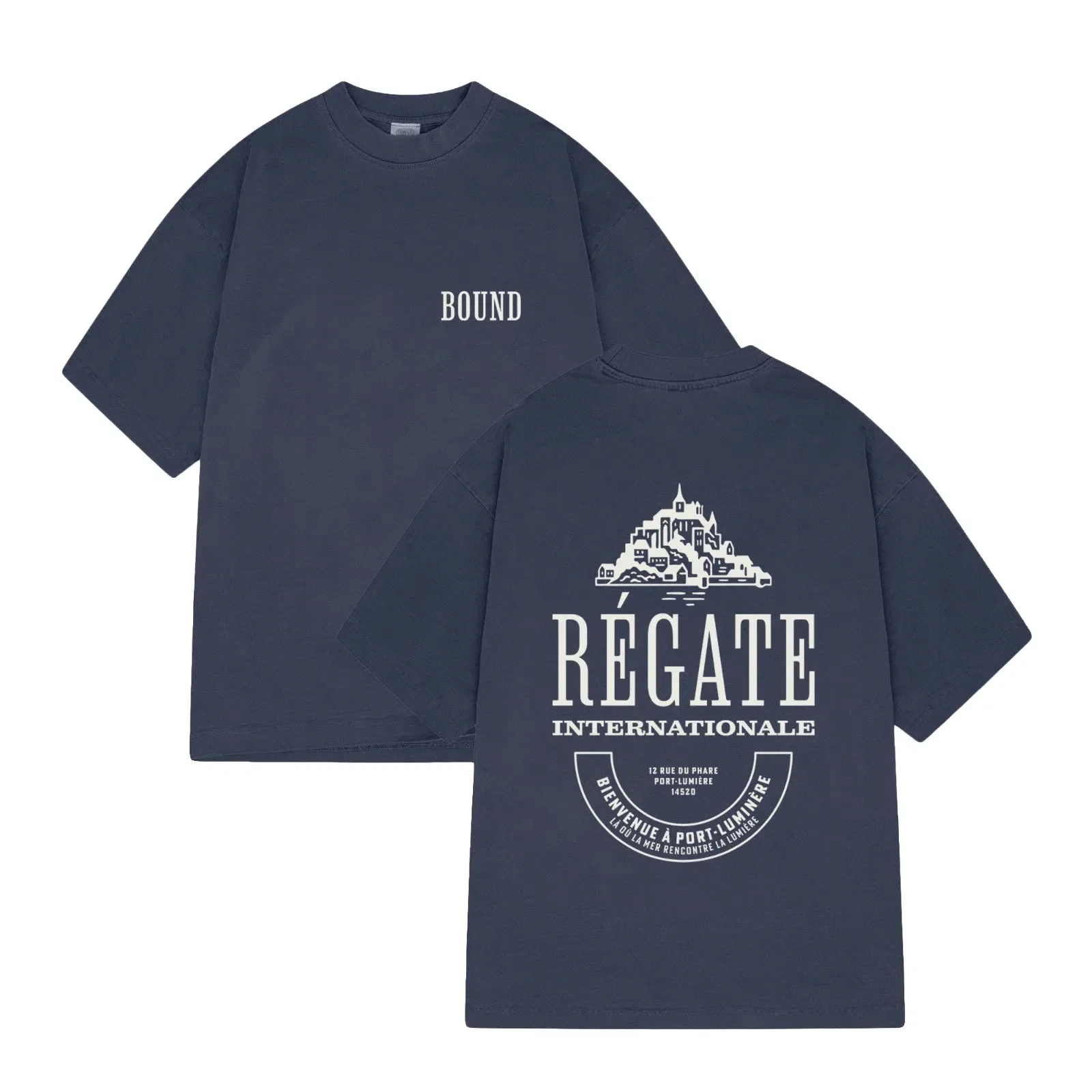 bound Régate Port Tee - Faded Dark Navy