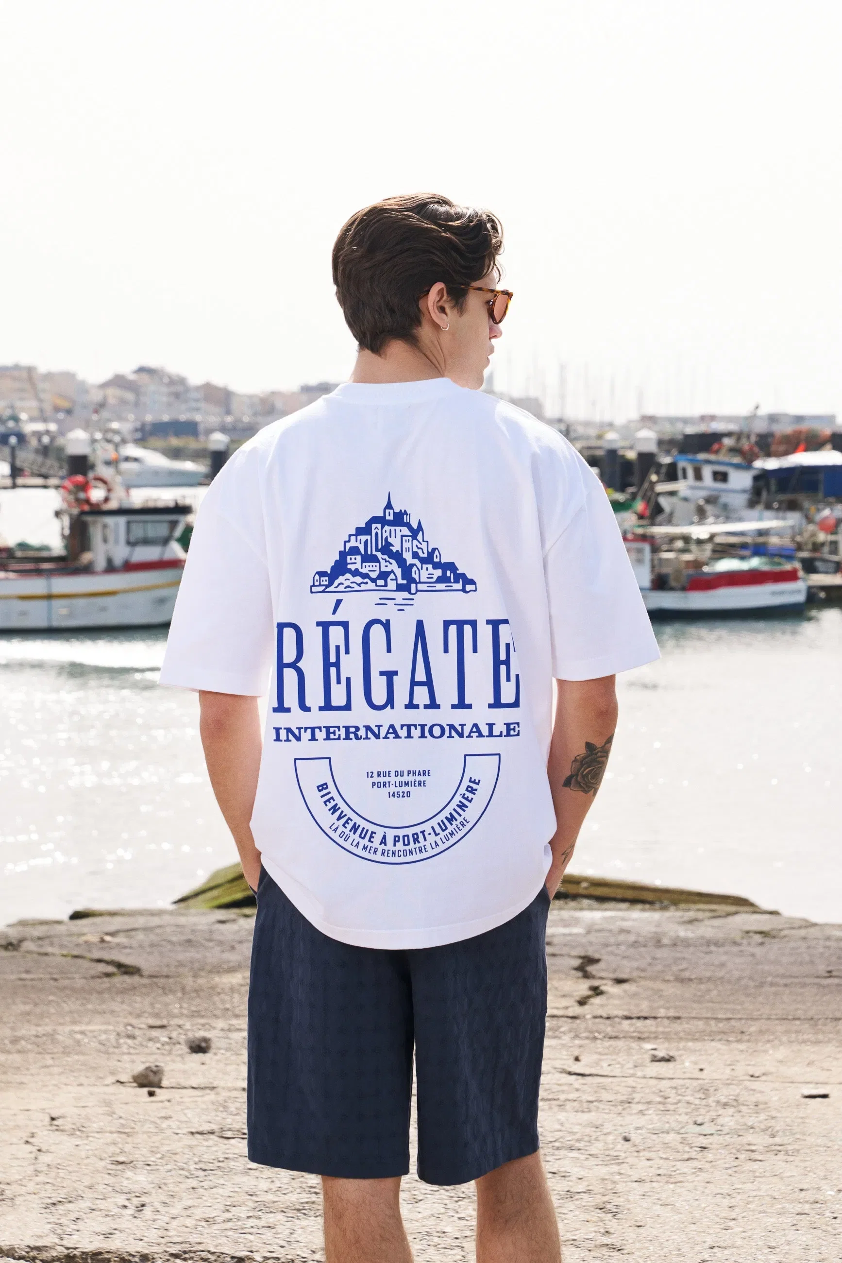 bound Régate Port Tee - White