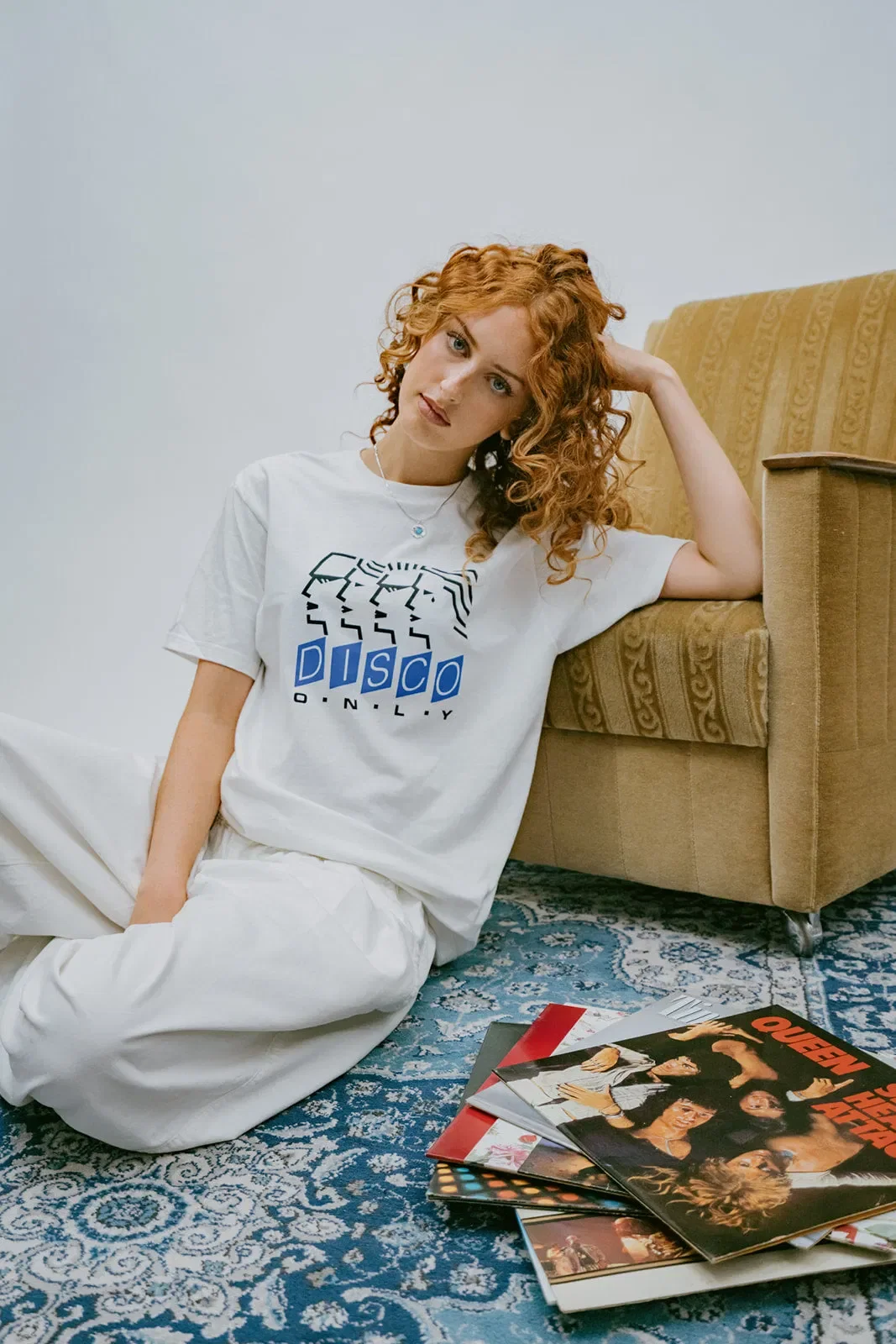 DISCO ONLY 'Dancing Heads' Tee - White