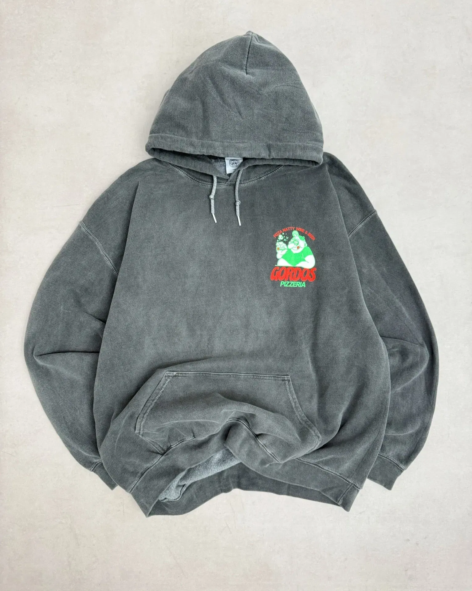 Gordos Pizzeria World Famous Gordos 'Legalize Marinara' Washed Hoodie - Black