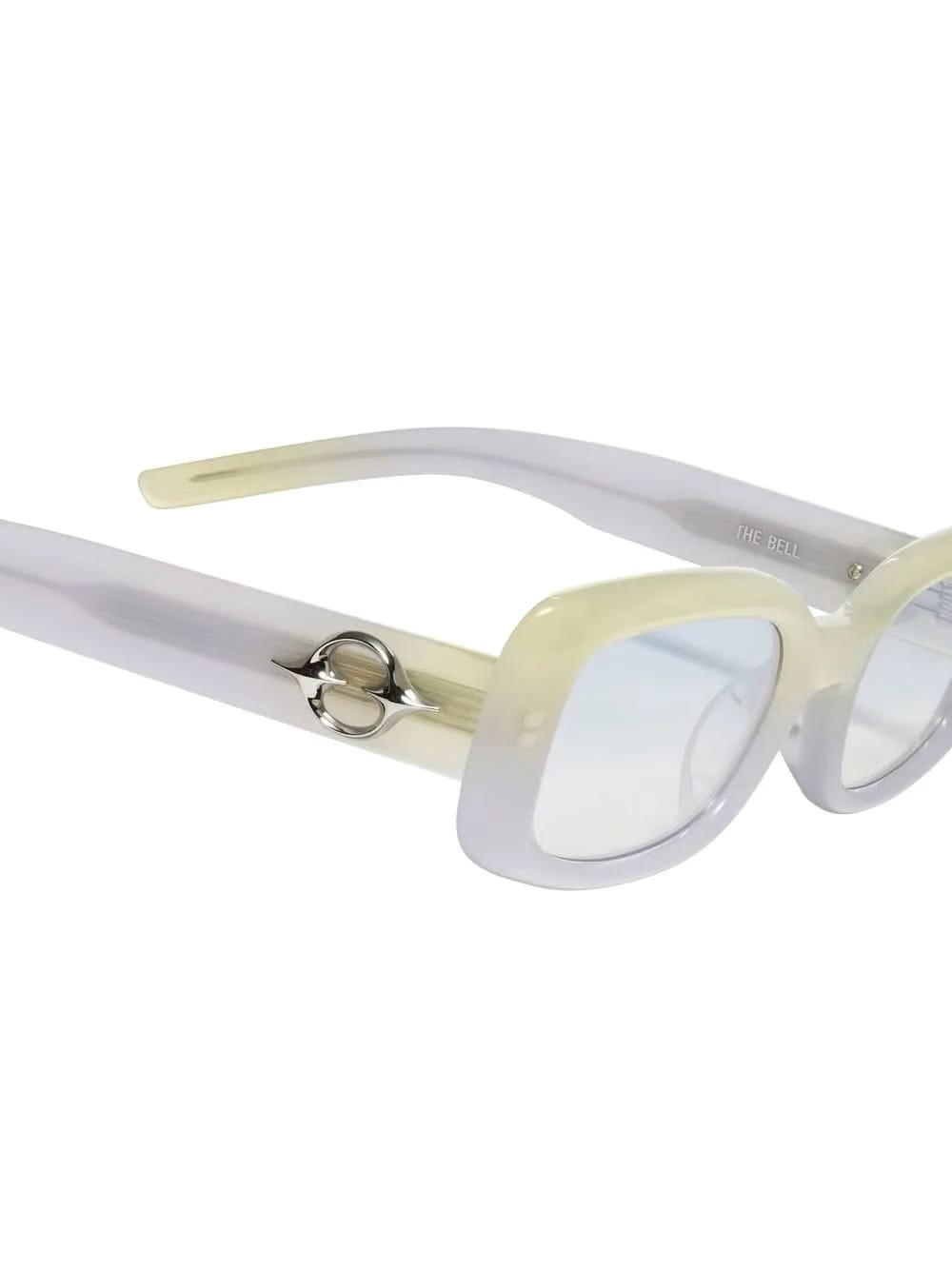 gradient-effect rectangular frame sunglasses