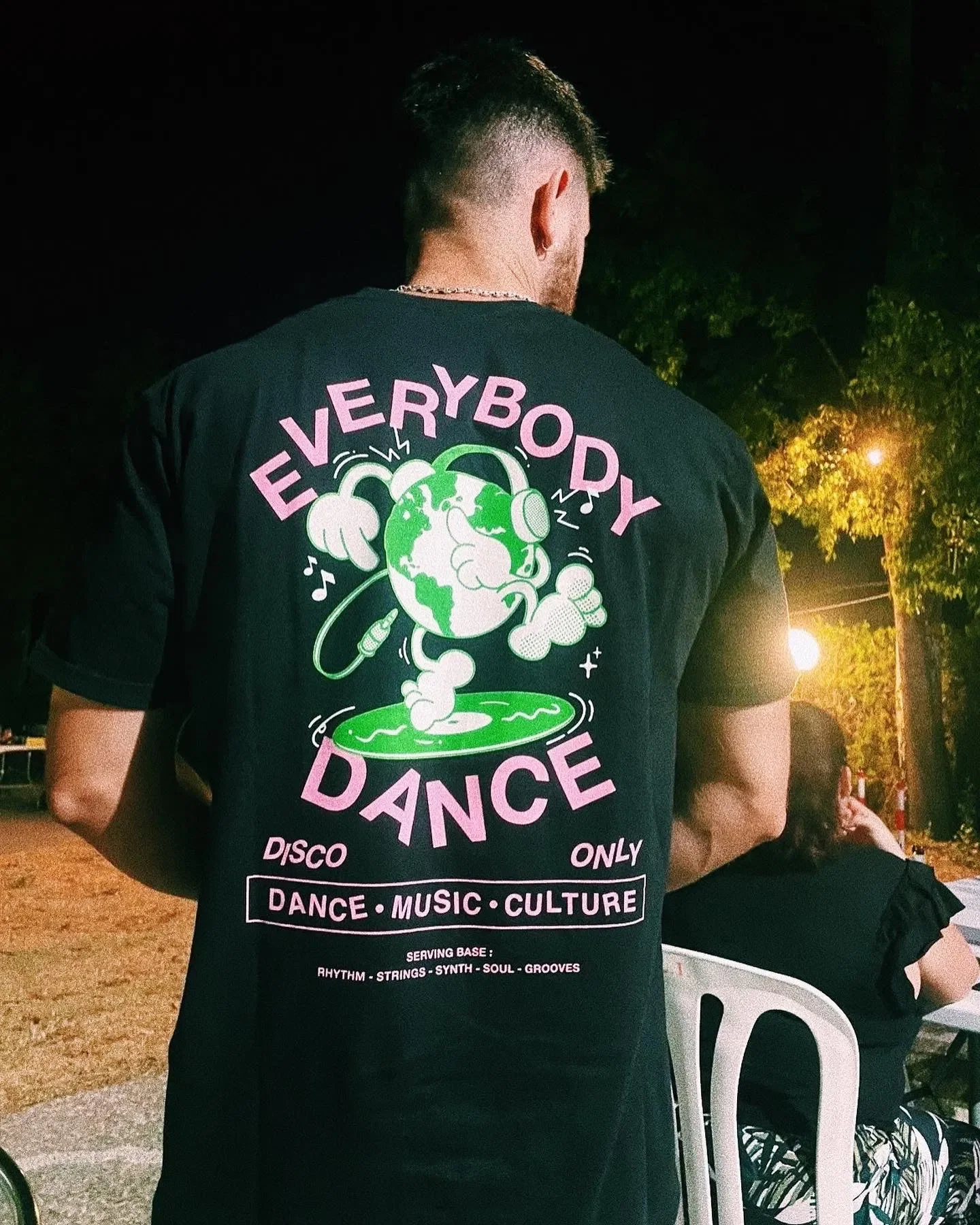 DISCO ONLY 'Everybody Dance' Tee - Black