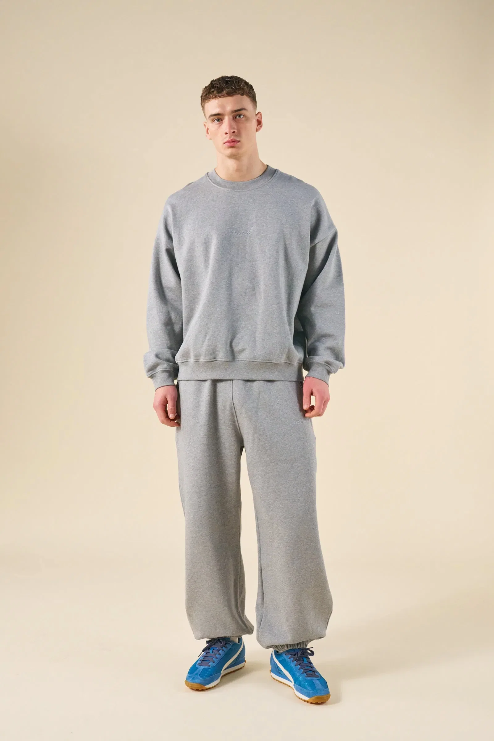 bound Sustain Heavy Sweater - Heather Grey