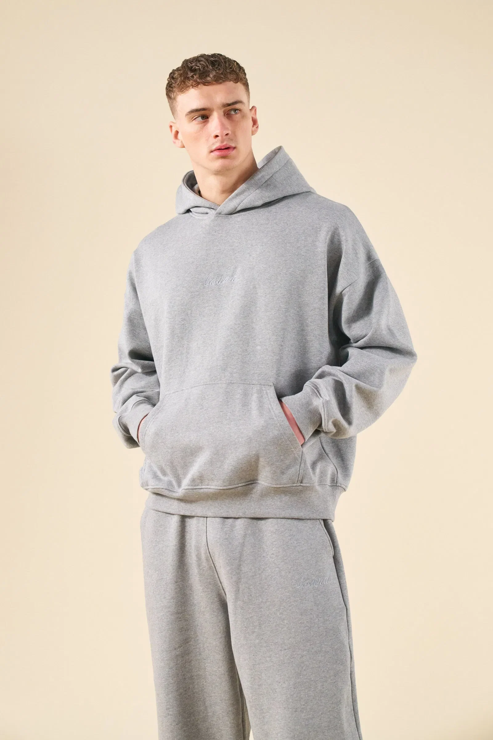 bound Sustain Heavy Hoodie - Heather Grey