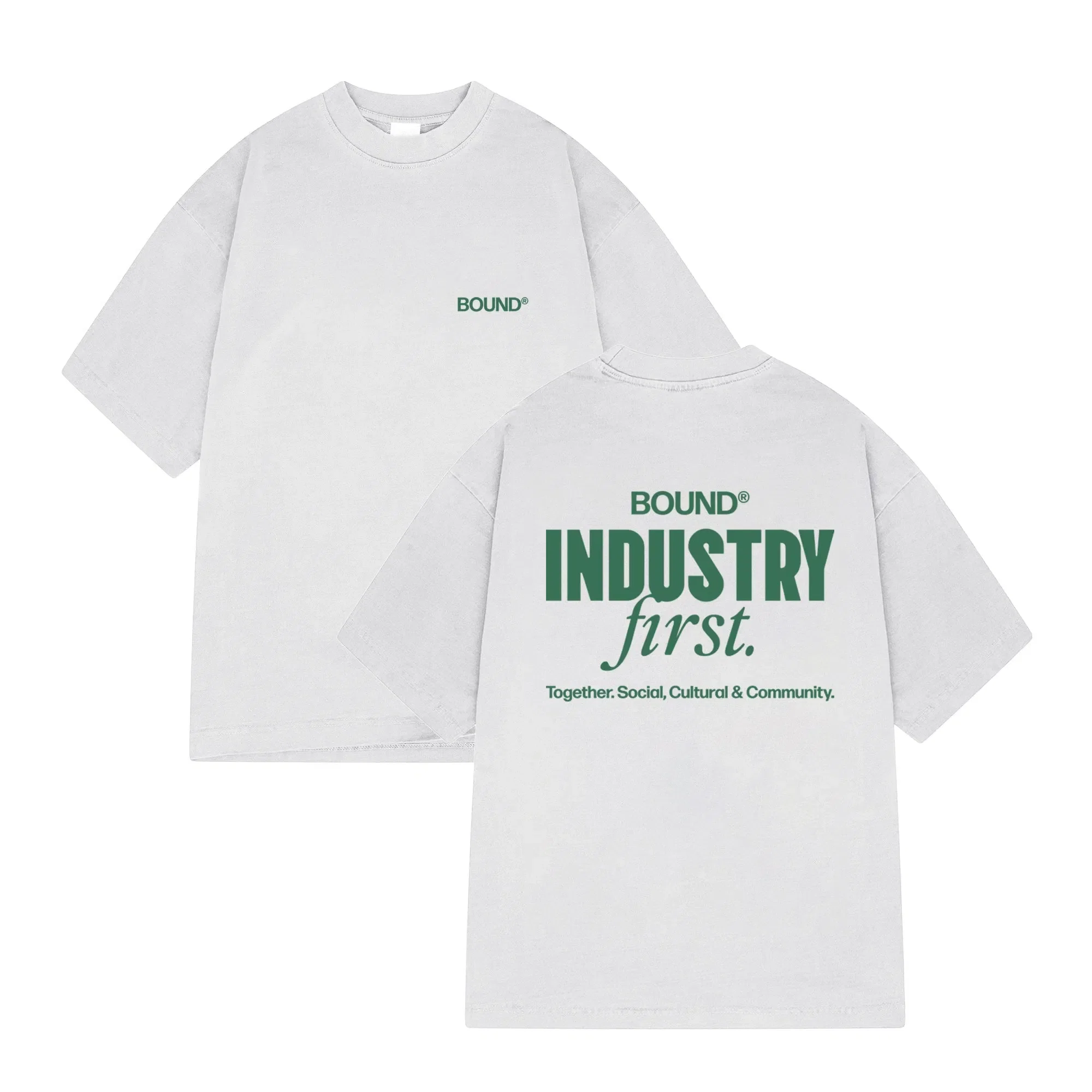 bound Industry First Tee - Washed Light Grey