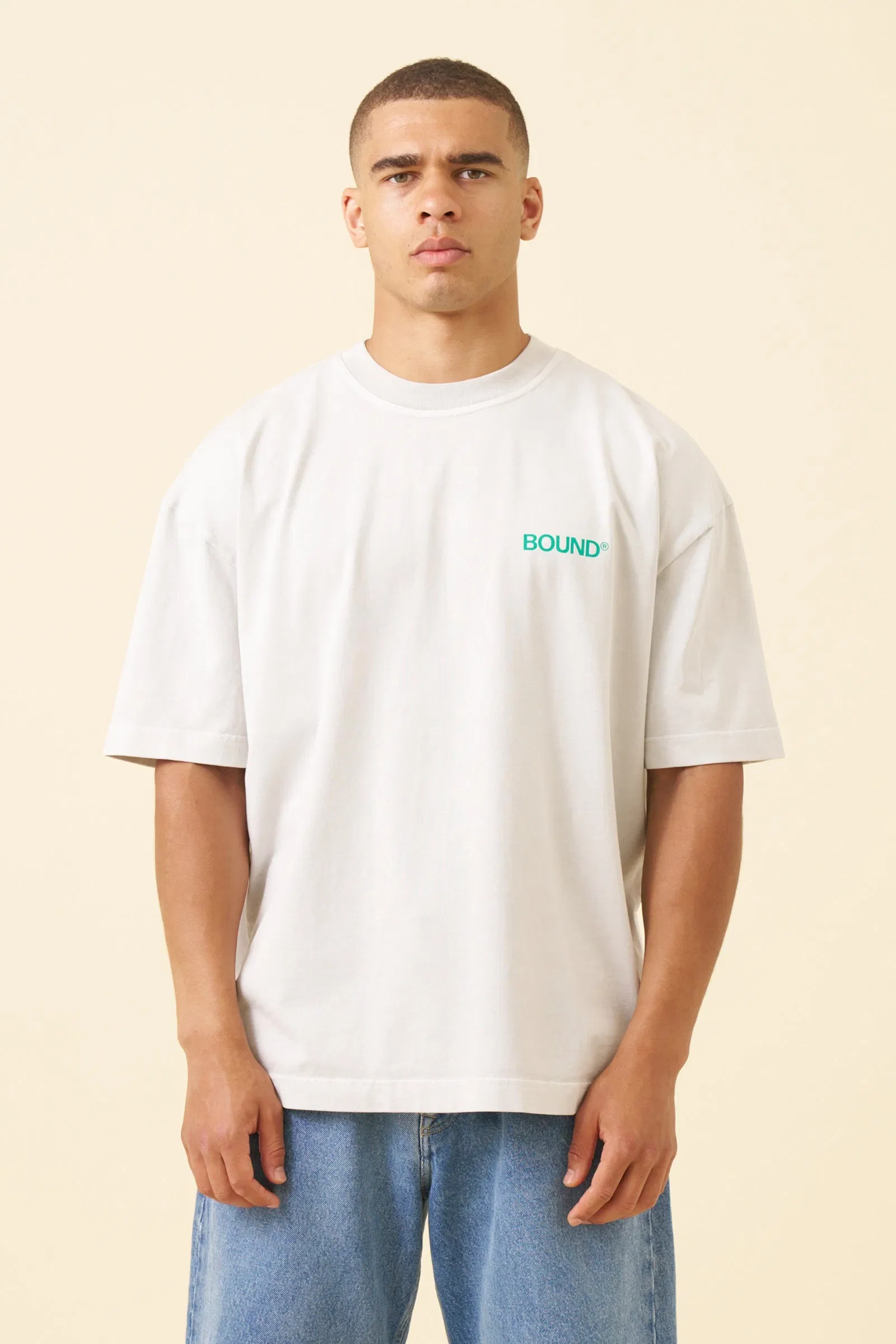 bound Industry First Tee - Washed Light Grey