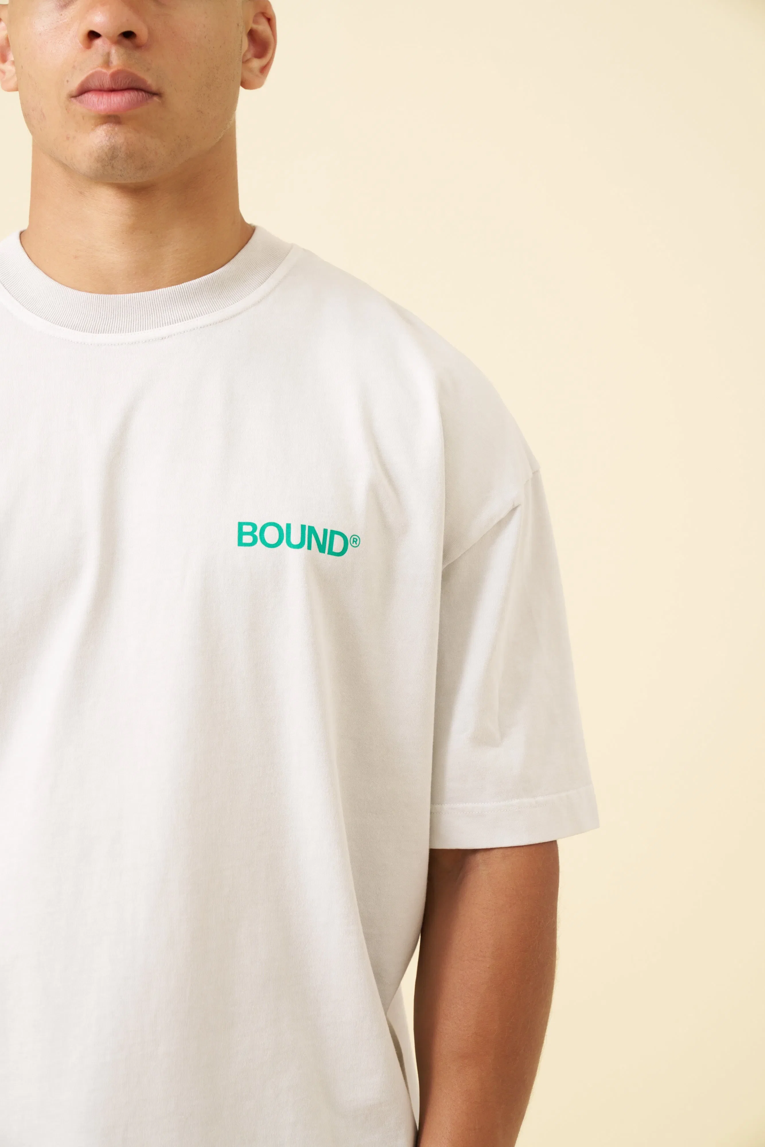 bound Industry First Tee - Washed Light Grey