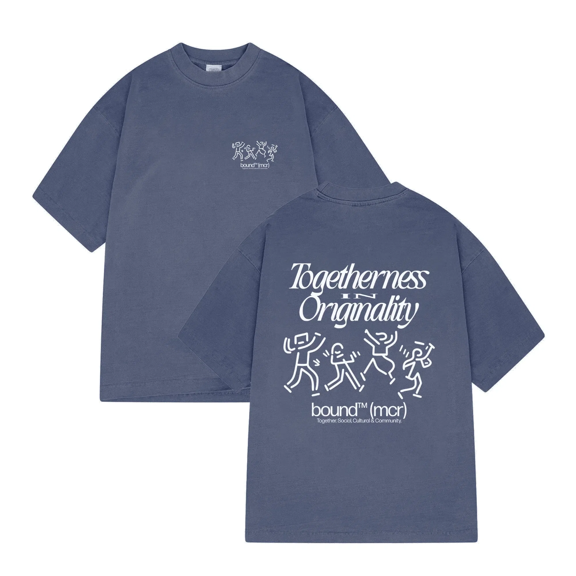 bound Dancing Tee - Washed Light Navy