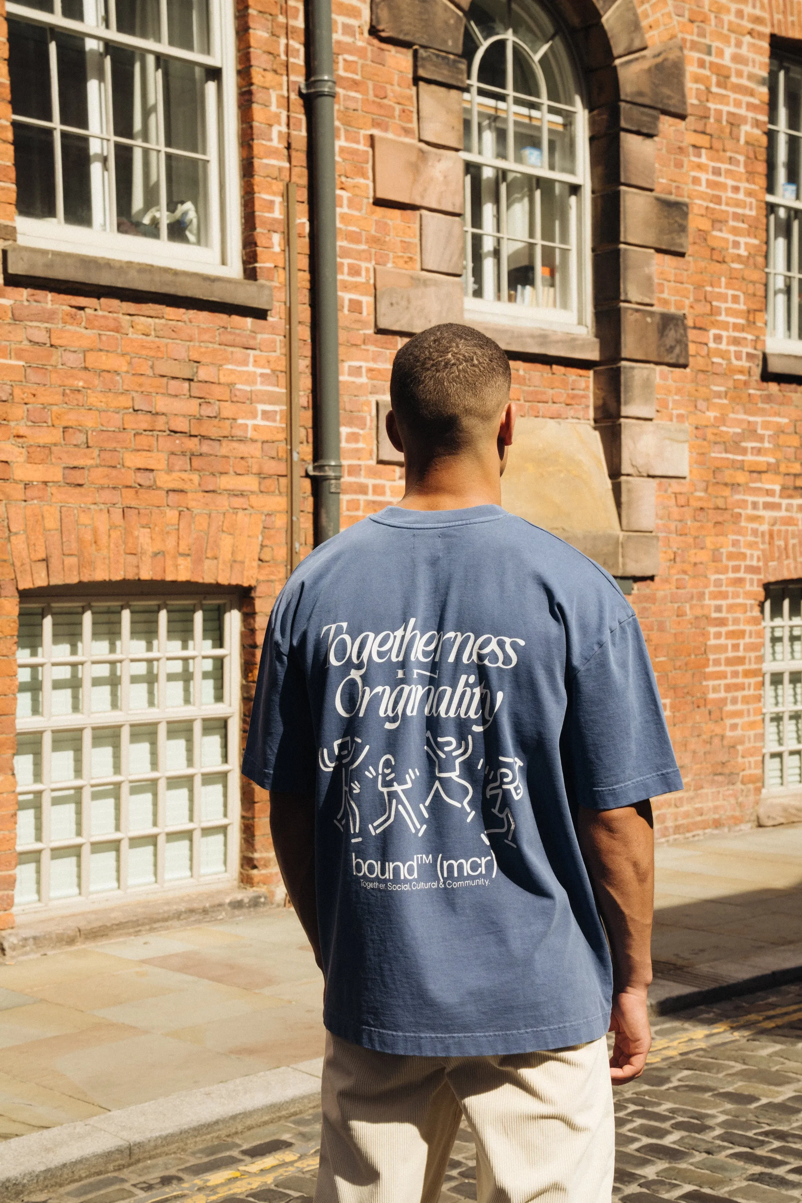 bound Dancing Tee - Washed Light Navy