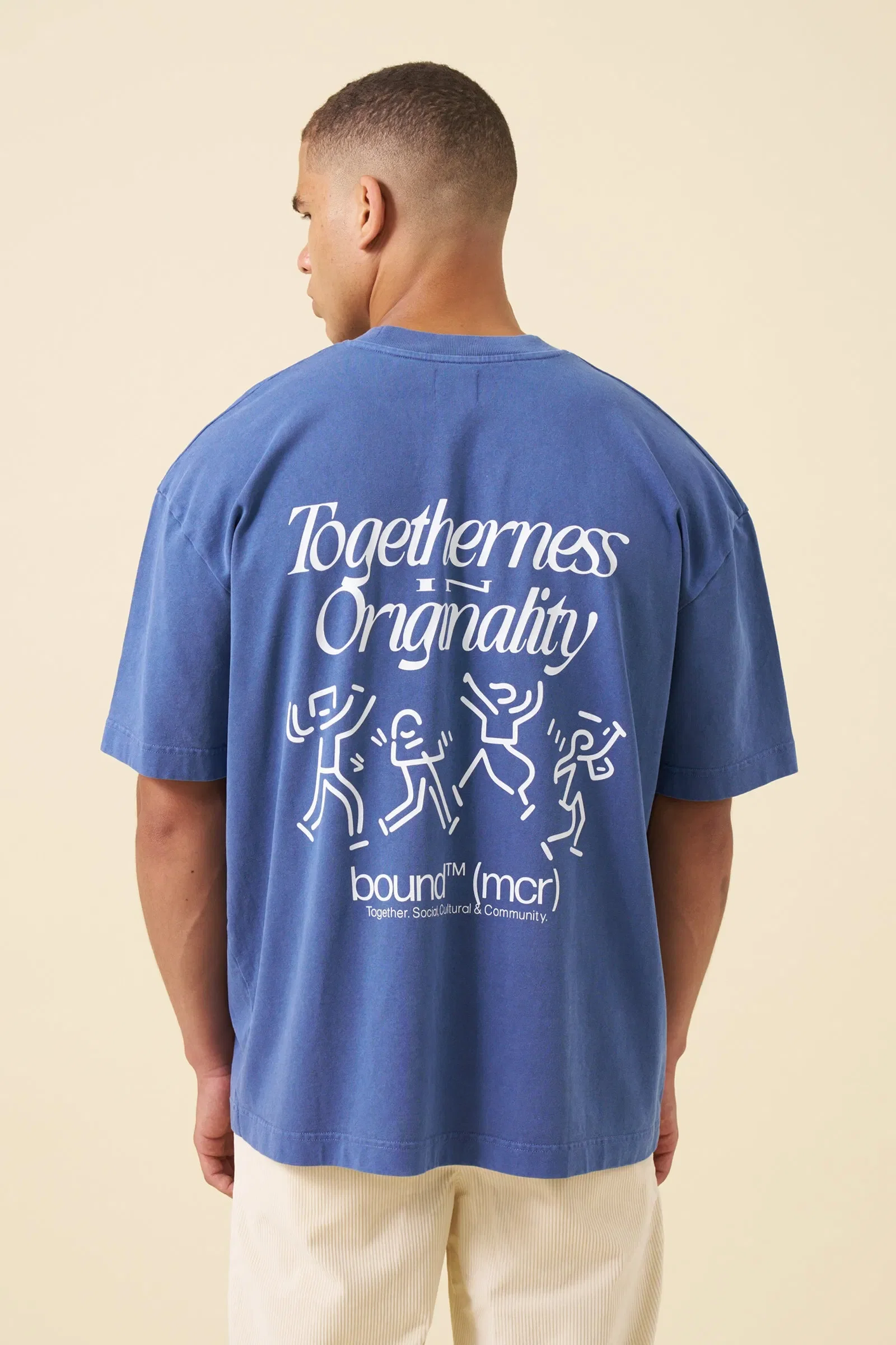 bound Dancing Tee - Washed Light Navy