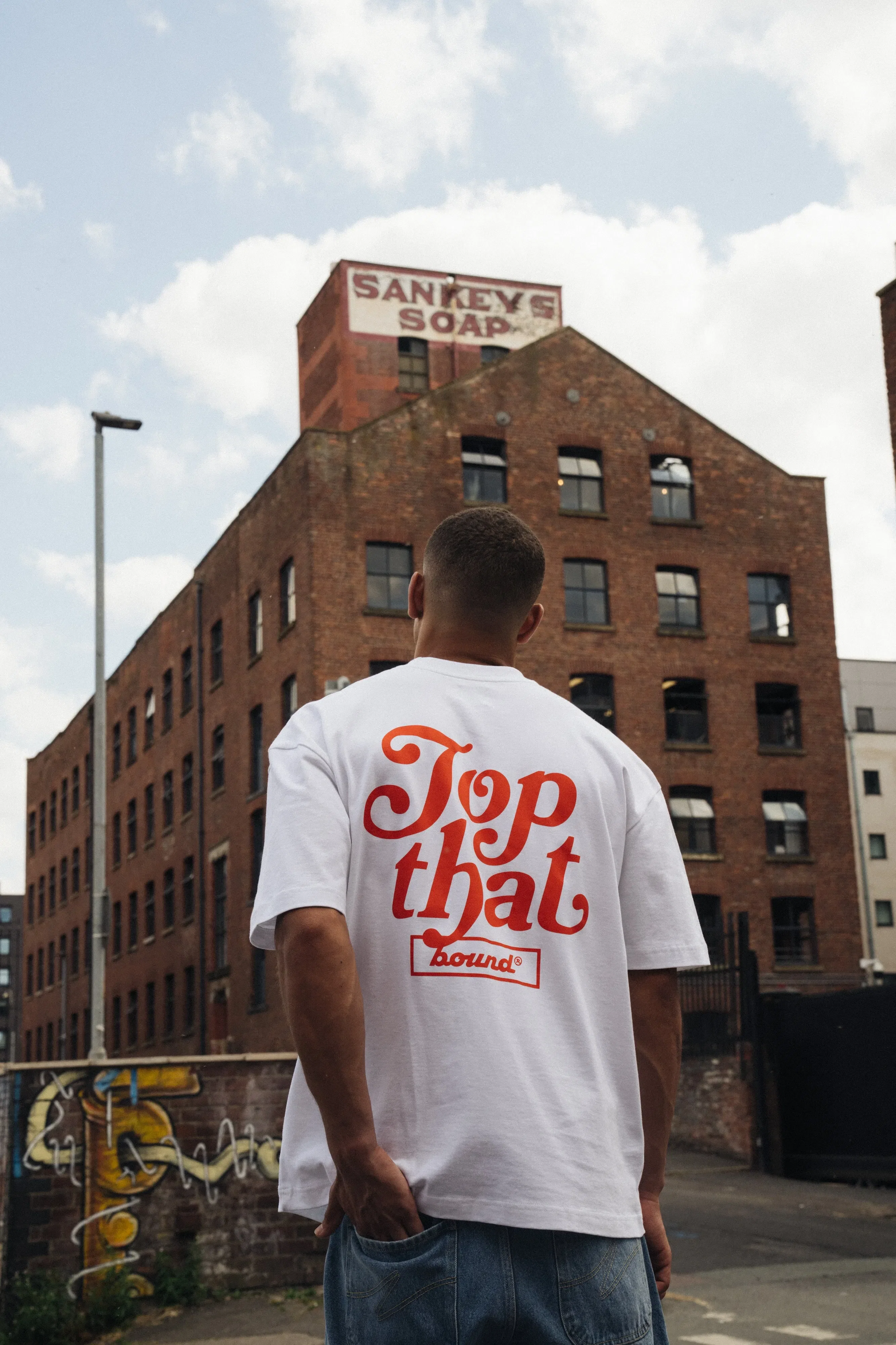 bound 'Top That' Tee - White