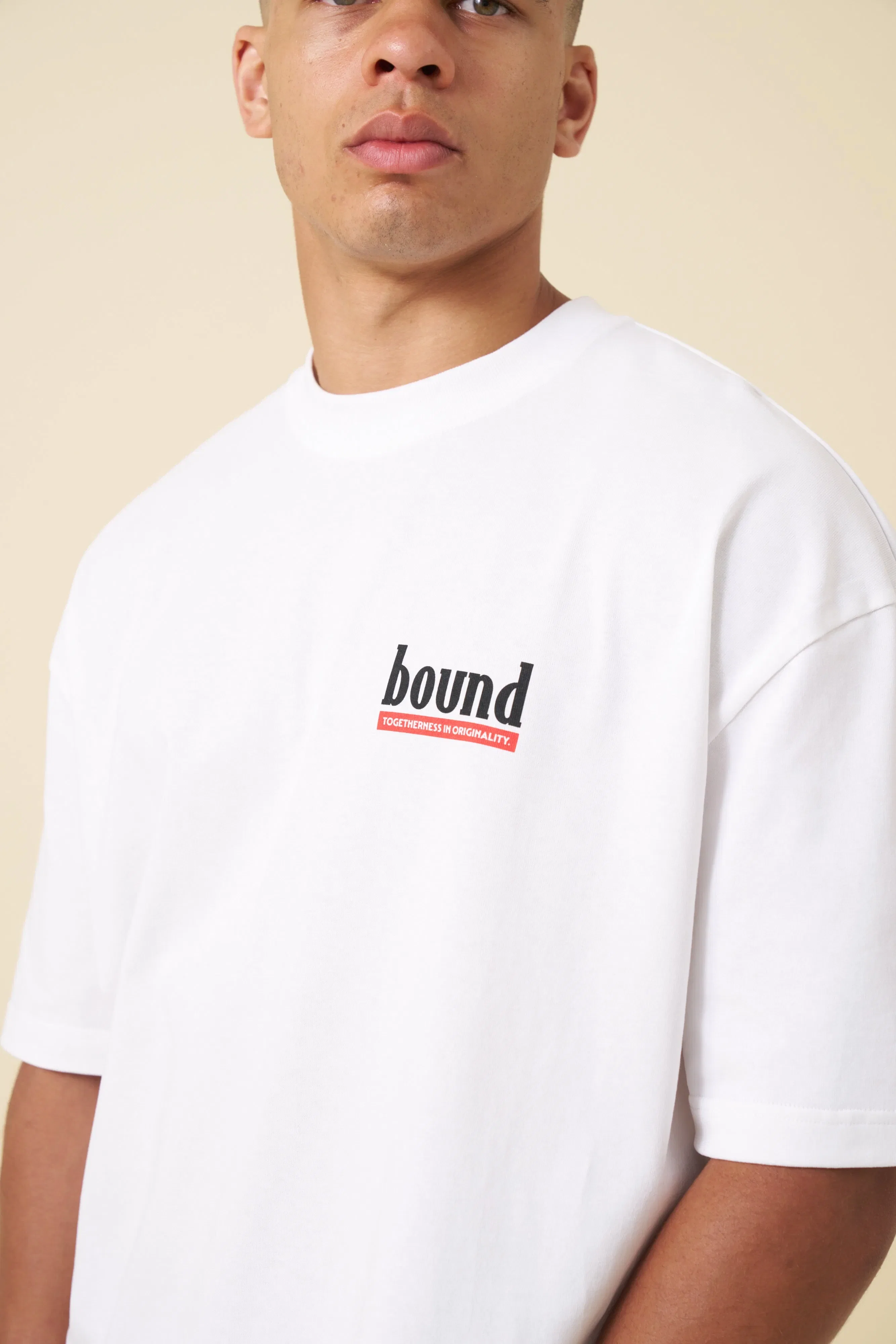 bound 'Red Label' Tee - White