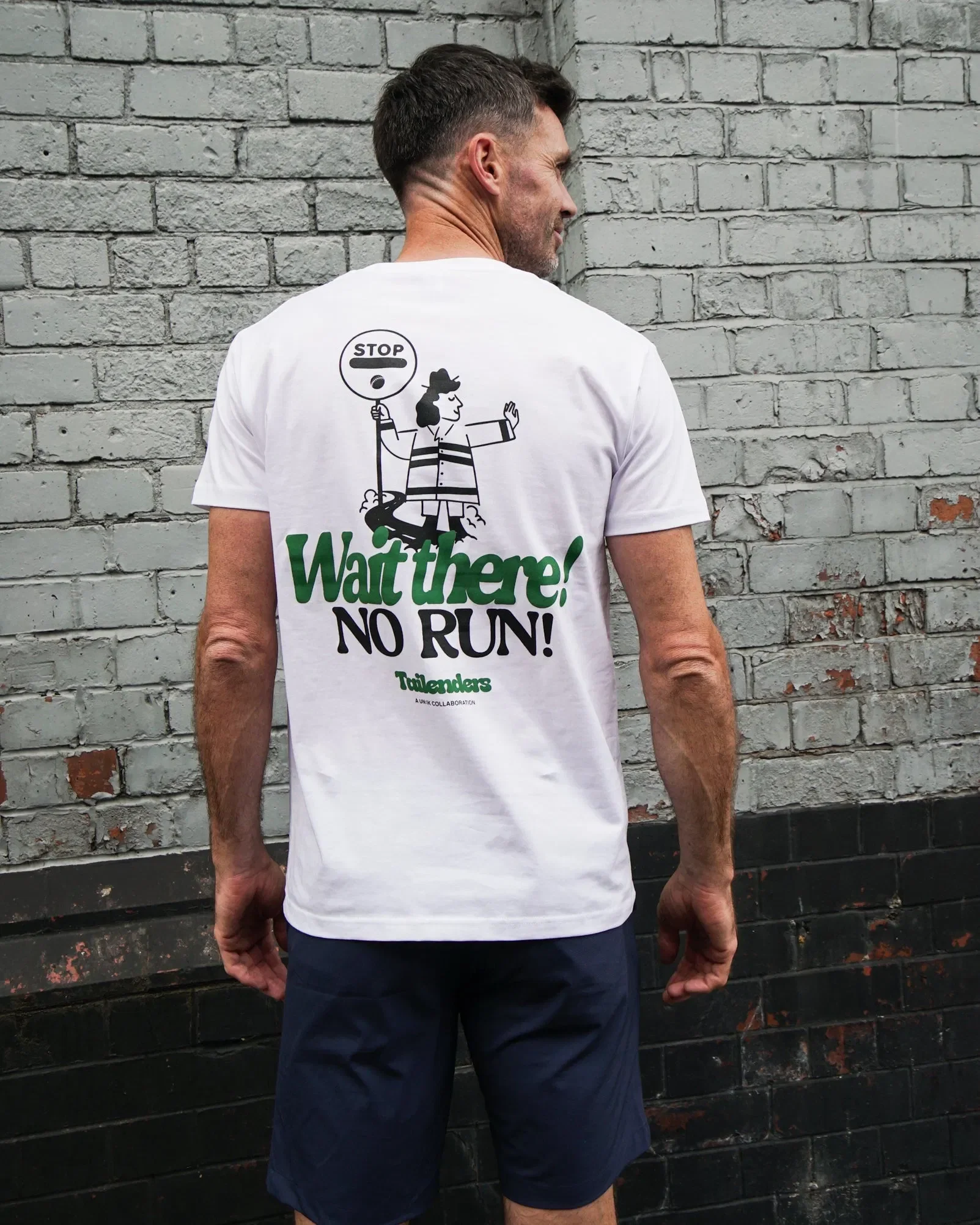 Tailenders 'Wait There!' Tee - White