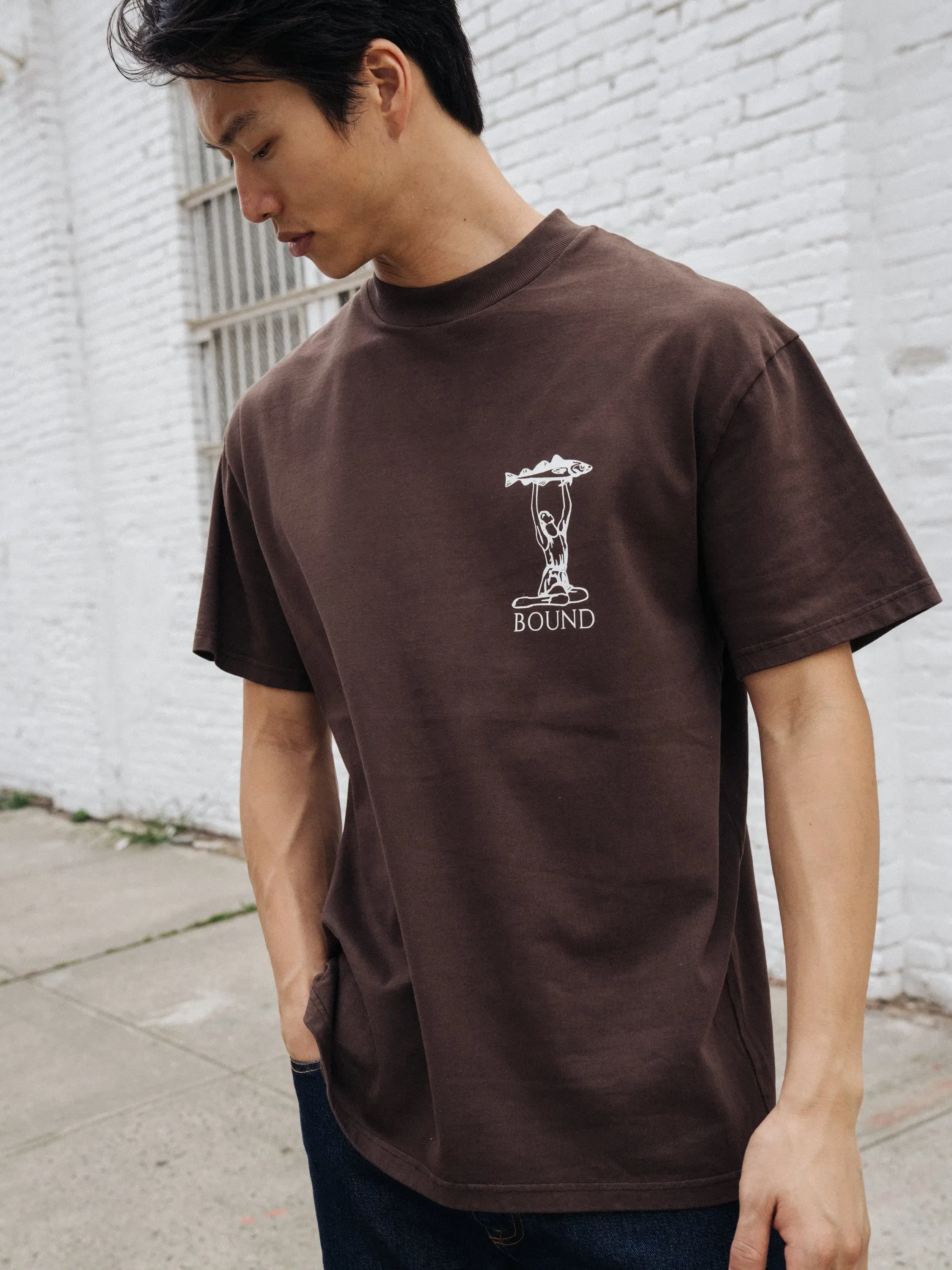 bound 'Marissa Angling' Tee - Brown